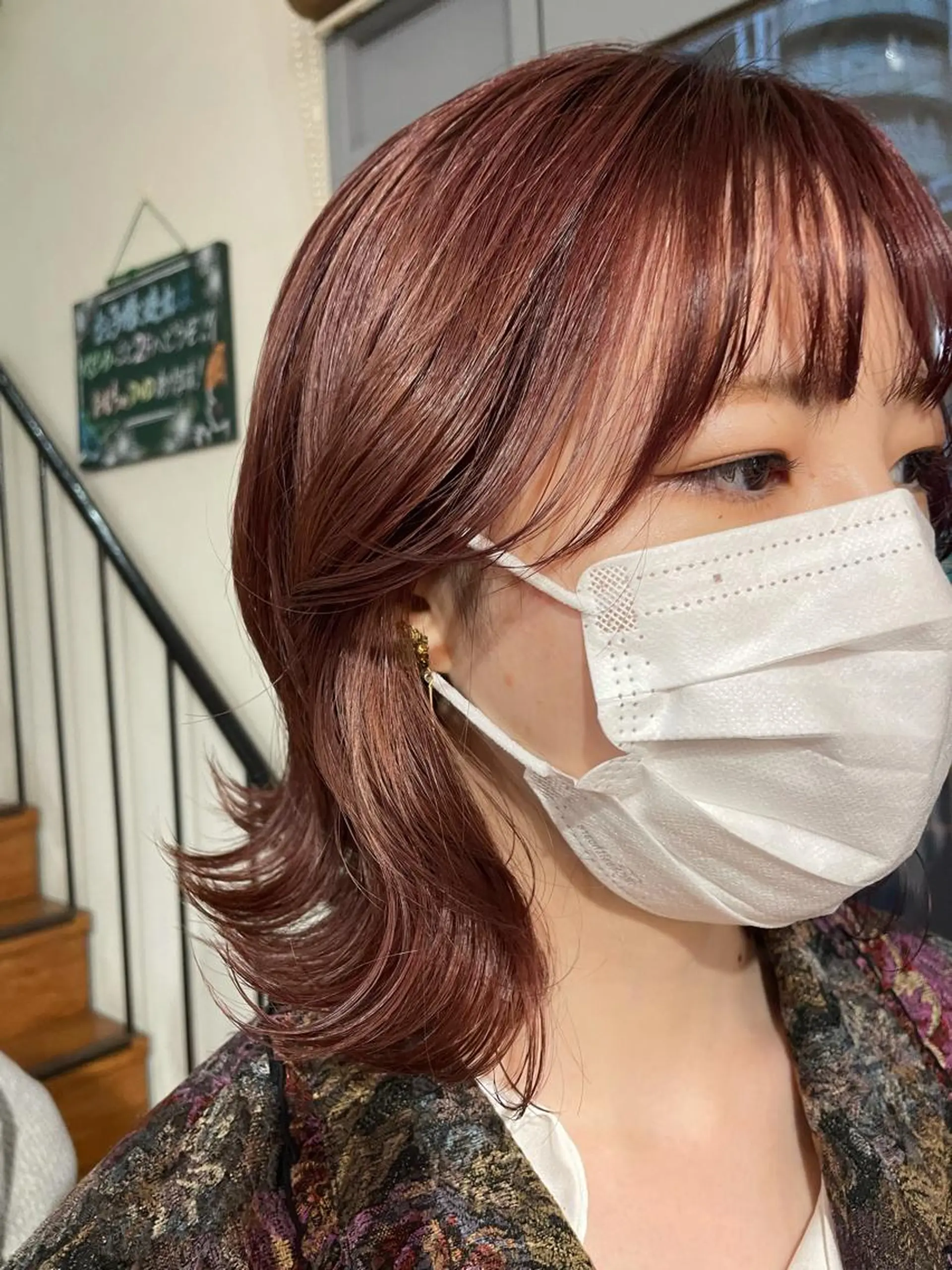 セミロング カラー パーマ 美髪矯正/ハイトーン 🪸🩰ヒナコのヘアスタイル