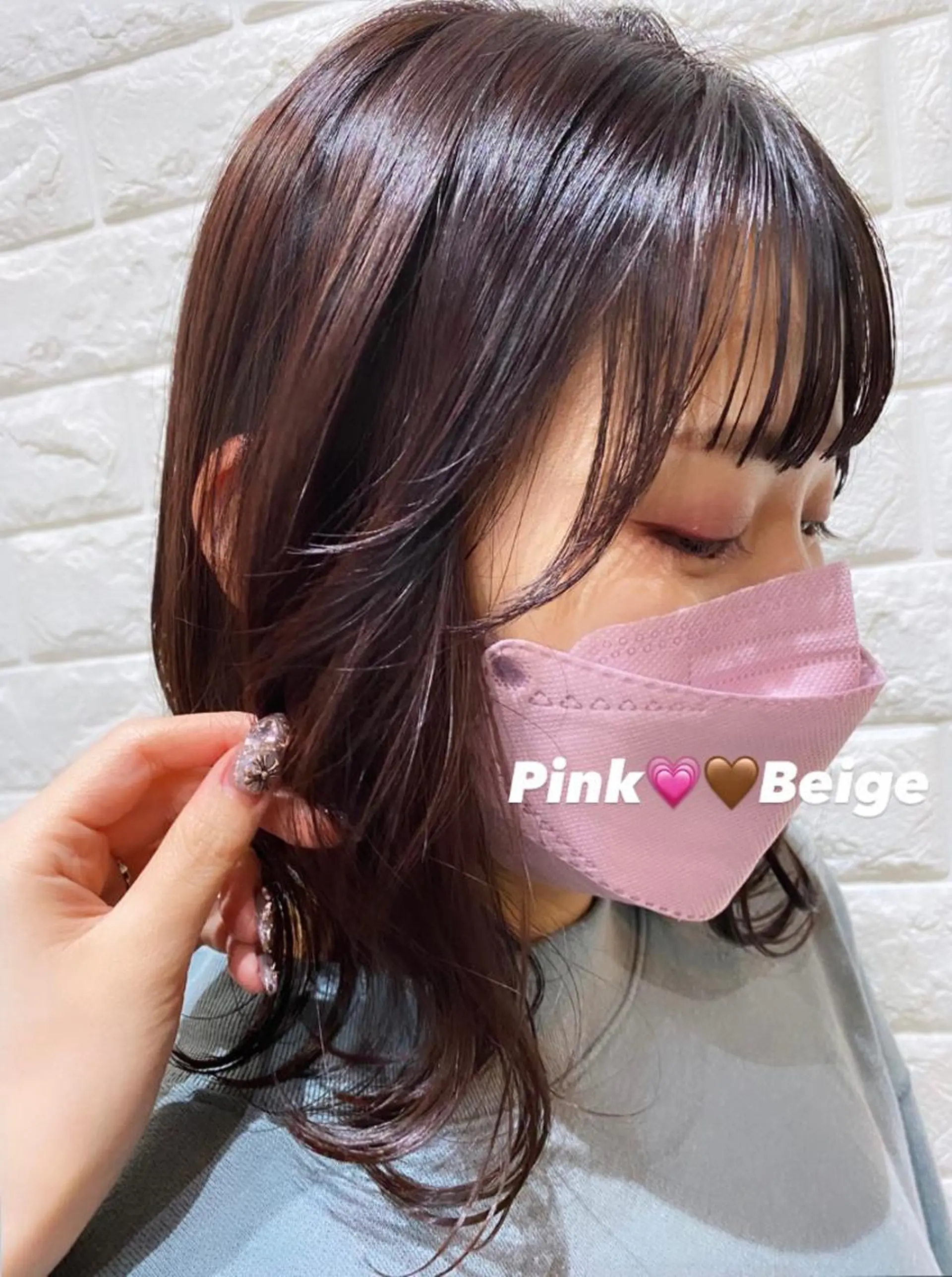 ミディアム カラー chinatsu 🧸𖤐⡱のヘアスタイル