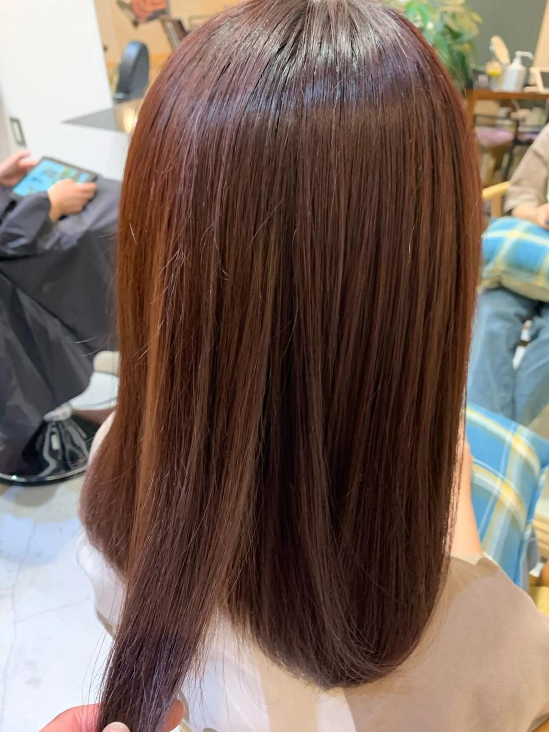 ミディアム カラー ブリーチ ブリーチなしカラー ピンクカラー レッドカラー ヘアカラー 中目黒🌼 🌼ハナのヘアスタイル