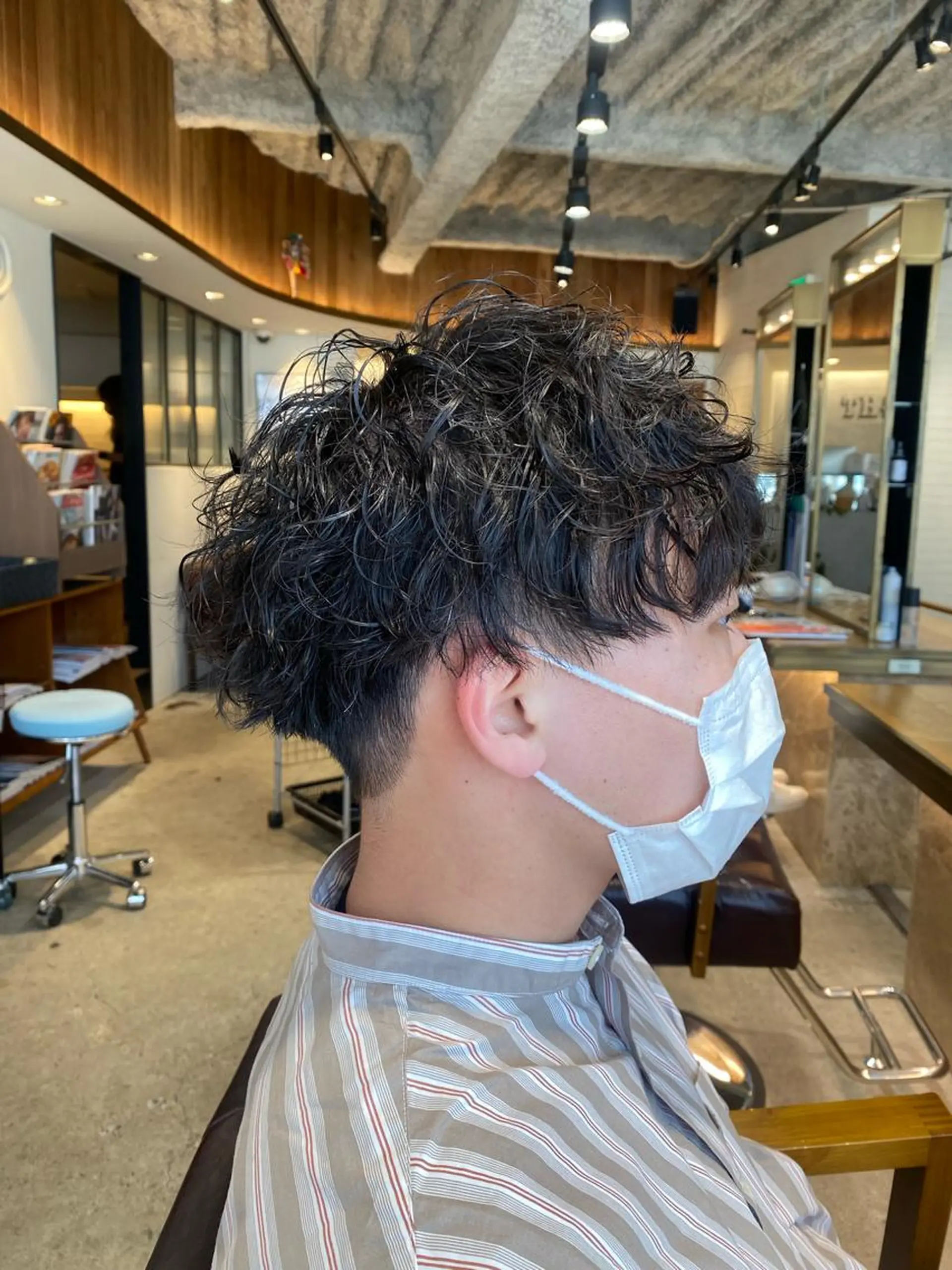 ショート ショートボブ ベリーショート アッシュ ボブ 外国人風カラー カット パーマ トリートメント ヘッドスパ ヘアセット メンズツイスパ ショートフクヤマシンのヘアスタイル