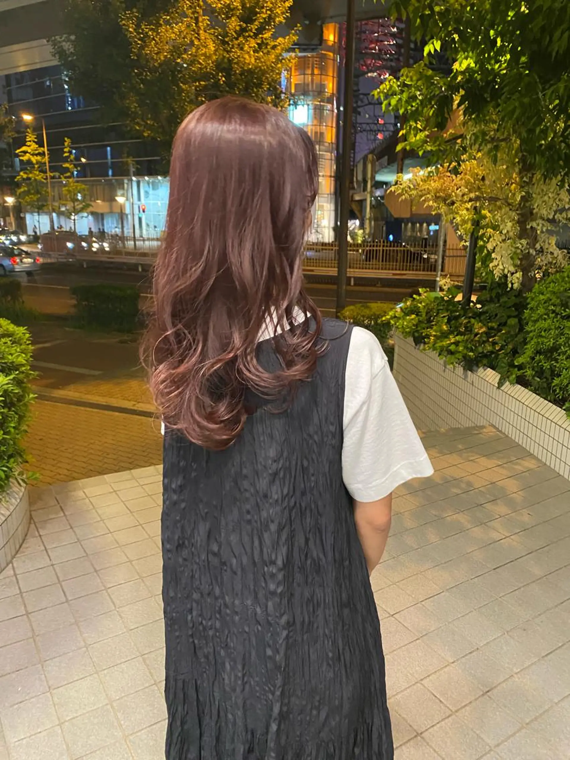 セミロング ピンクブラウン 梅田美容室/カット /Maoのヘアスタイル