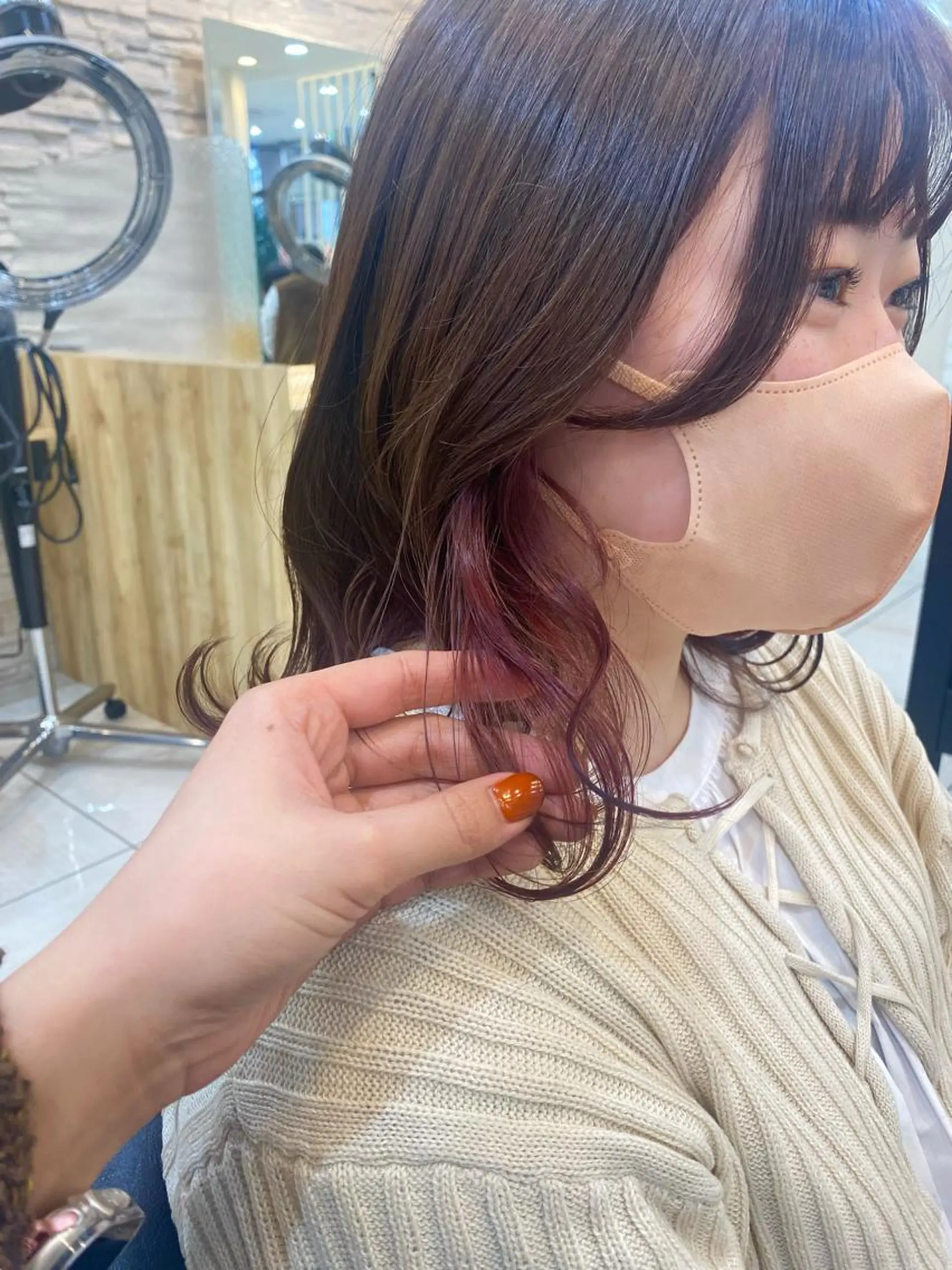 ミディアム 韓国ヘア/艶カラー minamiのヘアスタイル