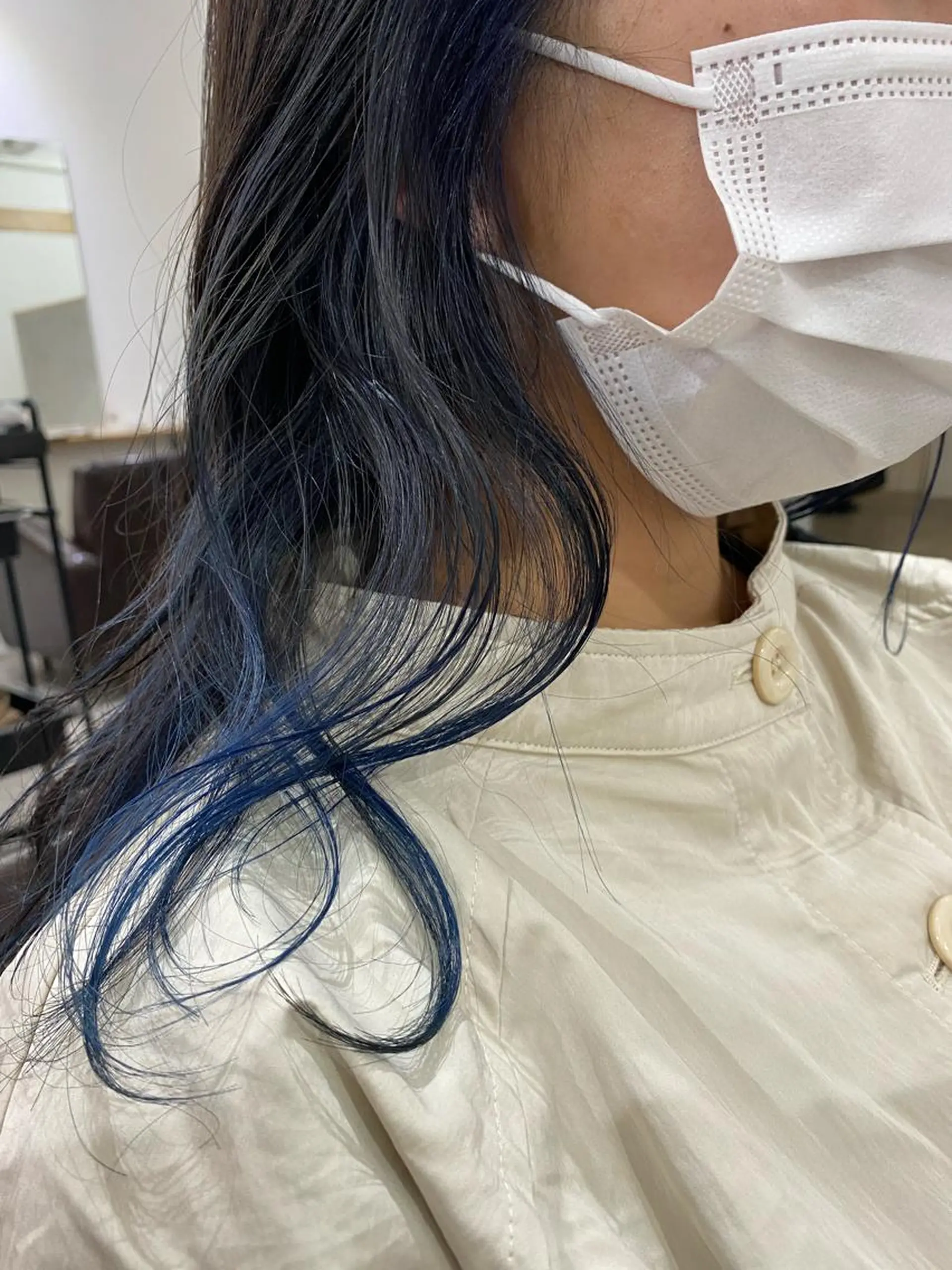 セミロング ヘアカラー トリートメント 森貴裕/ベージュ/ パーマ/オリーブのヘアスタイル