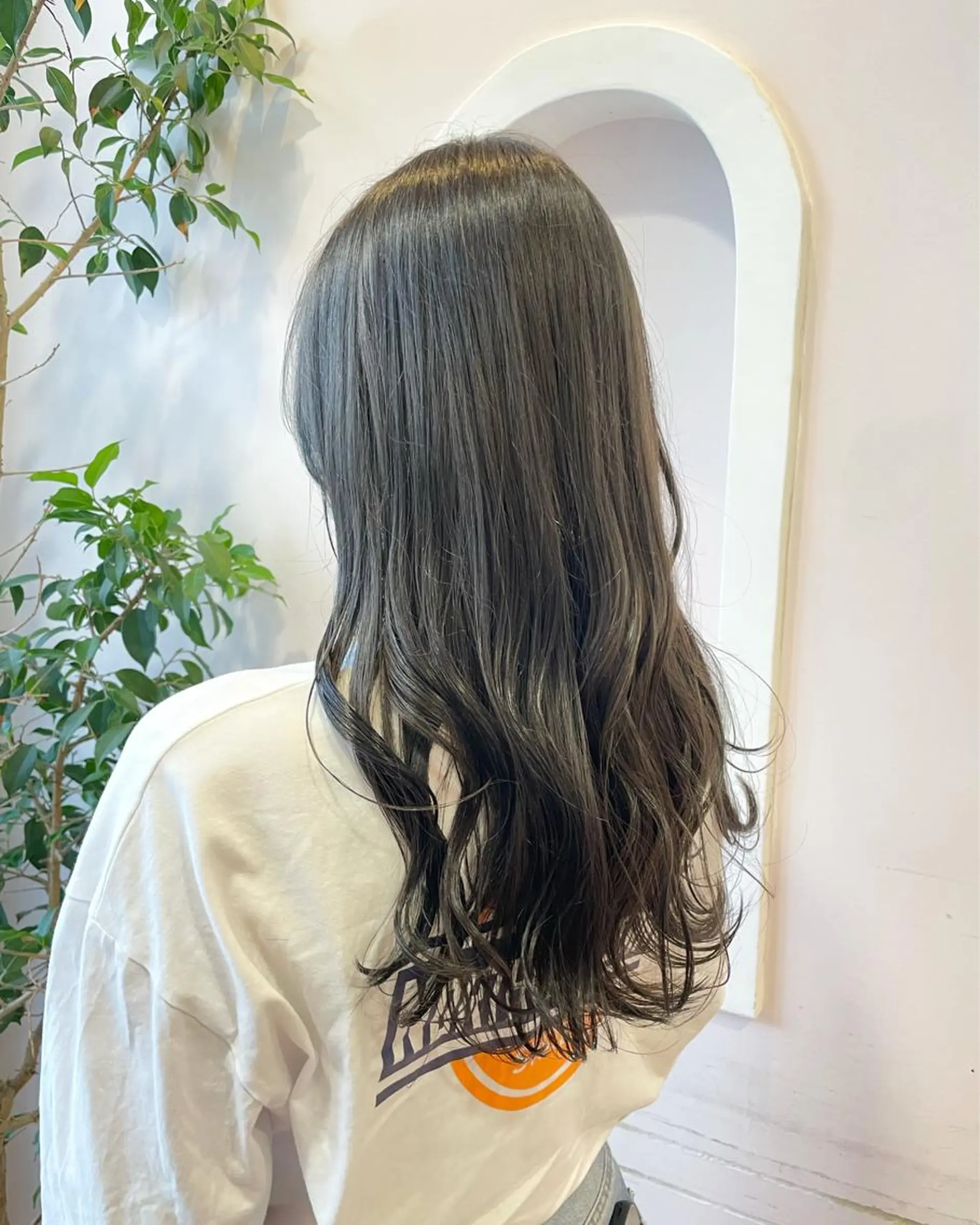 ロング カラー 透明感カラー グレージュ 🌸HONOKA🌸 【グレージュ】のヘアスタイル