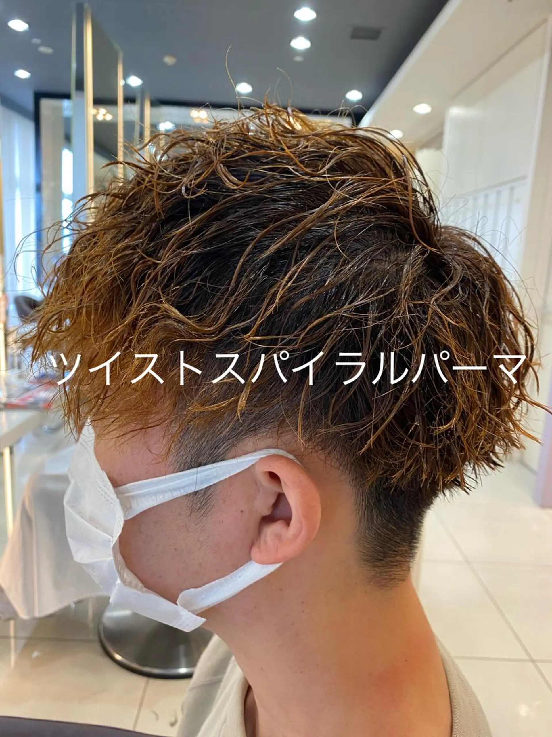 ショート メンズ カット パーマ メンズサロン/戸塚駅 東口3分/冨田大輝のヘアスタイル