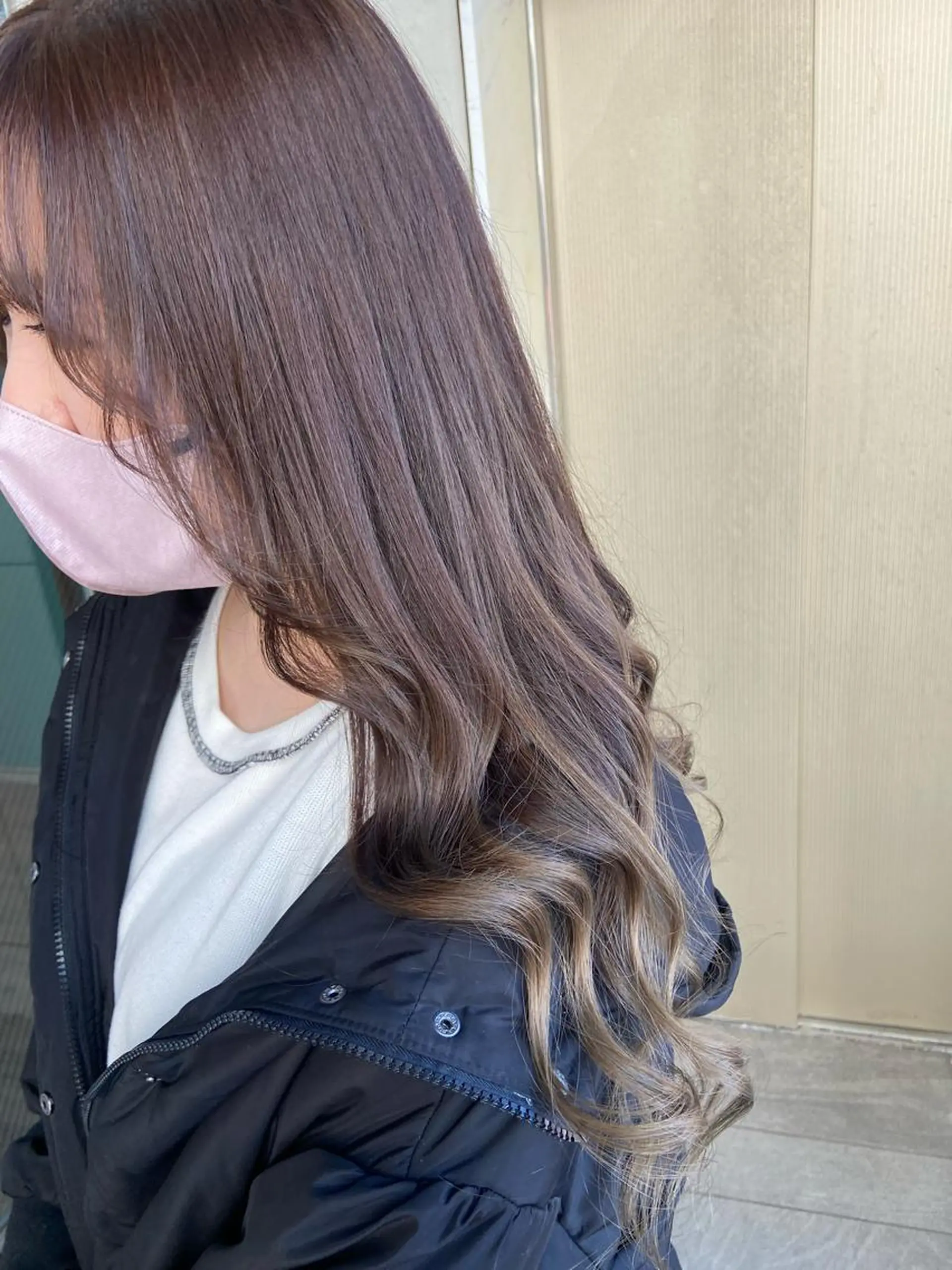 ロング カラー カット ヘアカラー トリートメント 🧸プルエクステ❤︎ ネイルKAO🧸のヘアスタイル