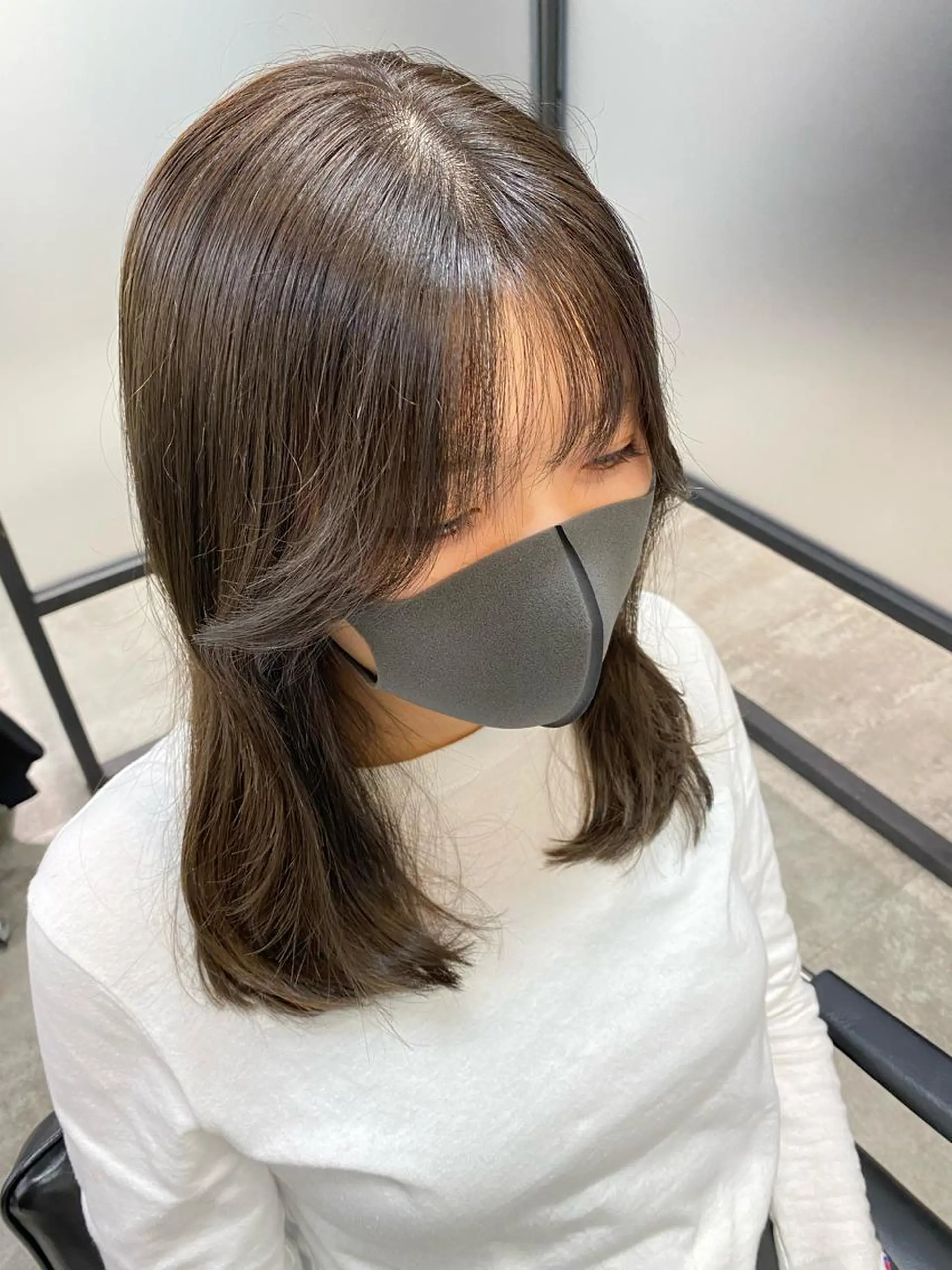 セミロング カラー ヘアアレンジ 【艶髪×韓国風】 毛流れ職人 RYOのヘアスタイル