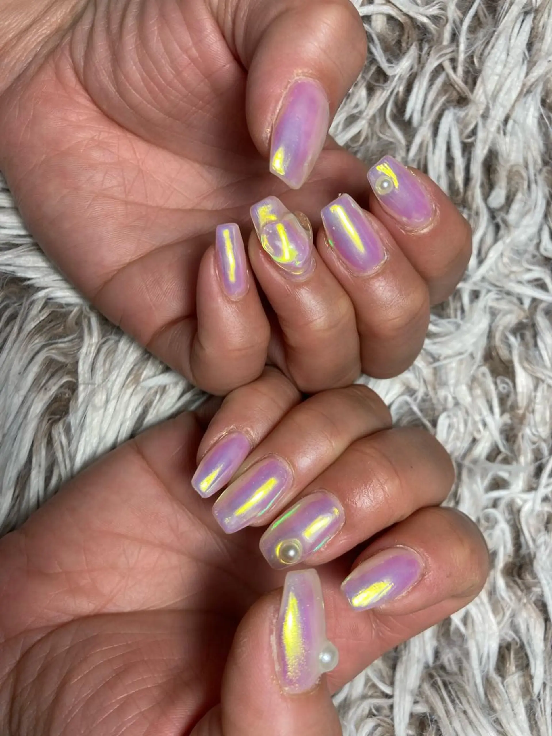 ミディアム ネイル ハンドネイル フットネイル ✴︎ Delightのネイルデザイン