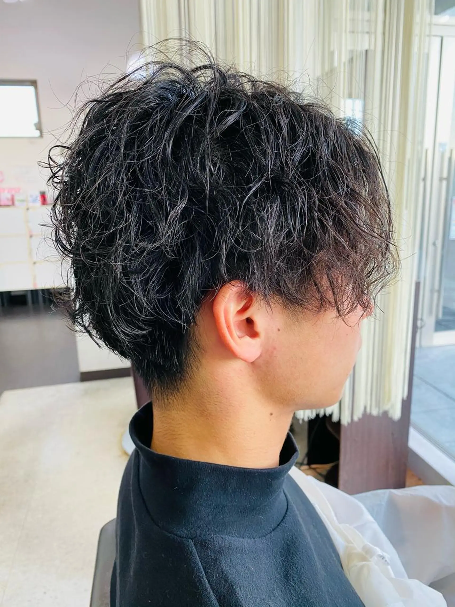 ショート パーマ メンズ 阿久津 泰幸のヘアスタイル
