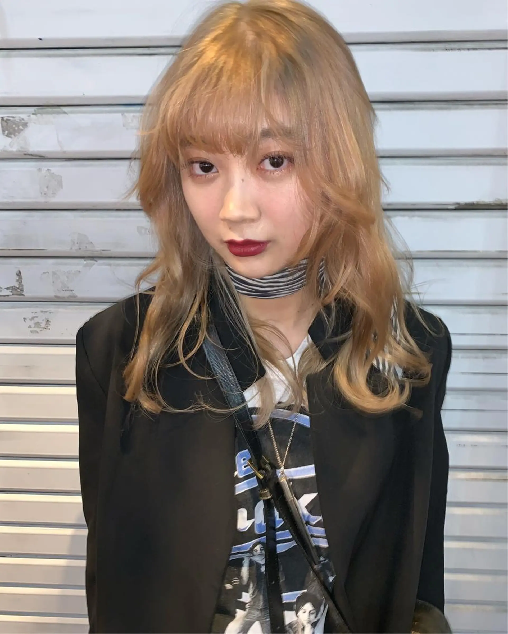 ミディアム カラー ピンクベージュ/新潟 万代/高橋桃葉🍑のヘアスタイル