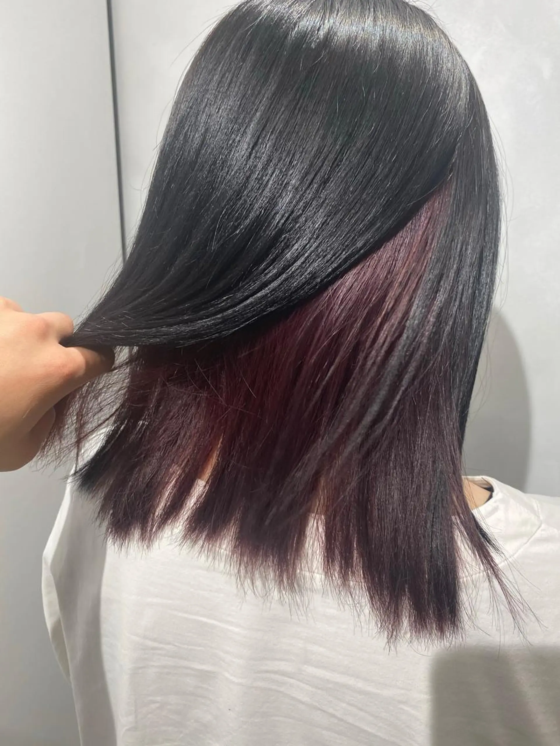 ミディアム カラー ヘアカラー 髪質改善/縮毛矯正 レイヤー/松川匠のヘアスタイル