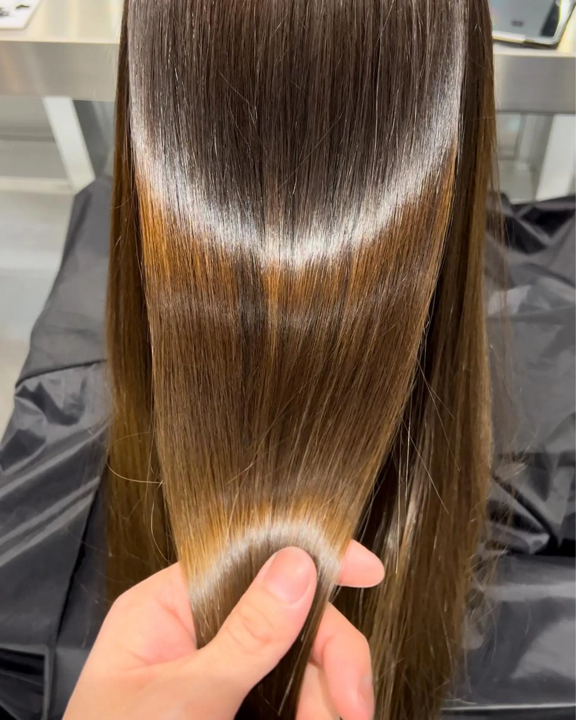 ロング トリートメント トリートメント CARAT堺東 Aujua認定サロンのヘアスタイル