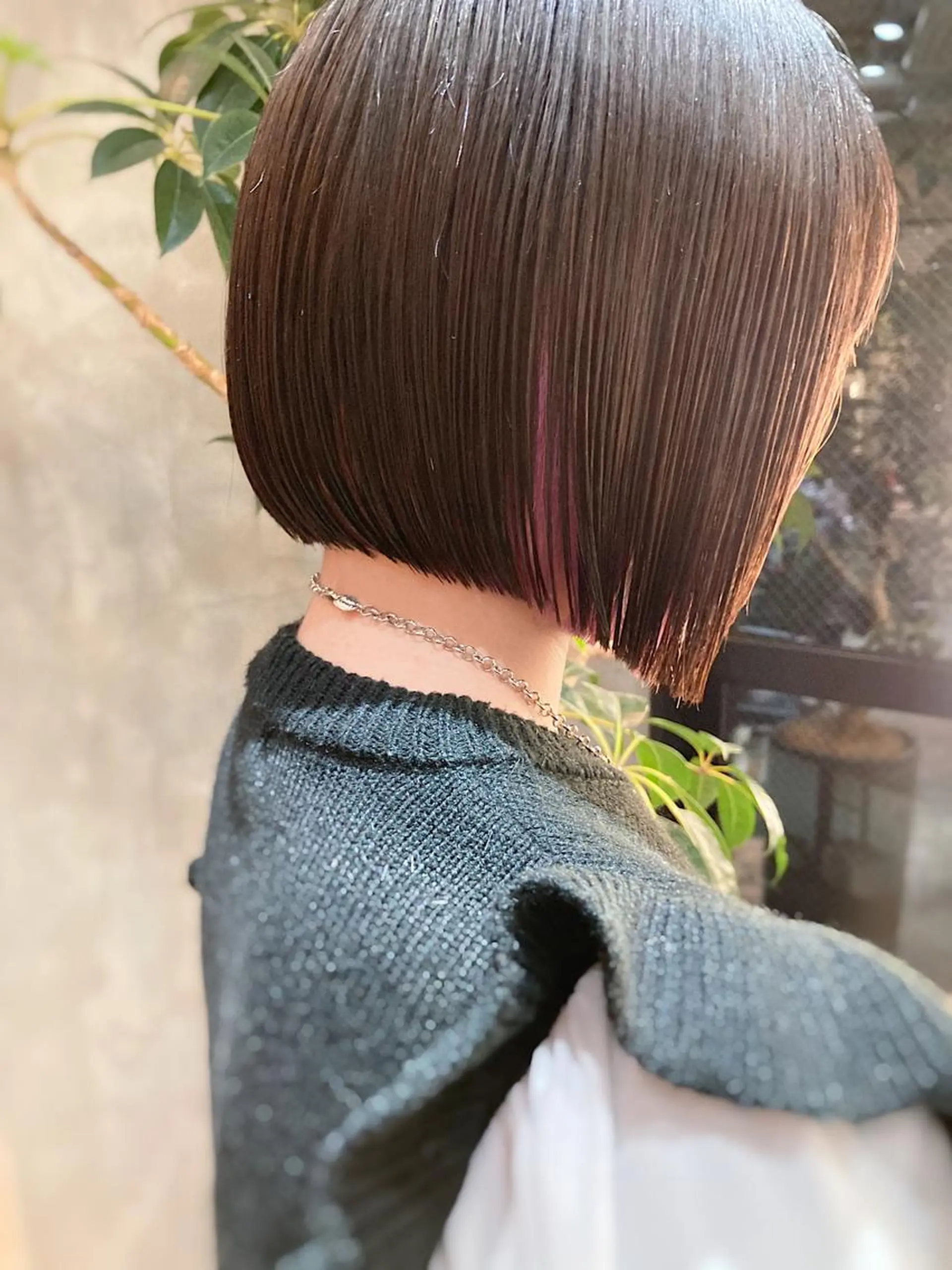 ショート 切りっぱなしボブ ボブ カット パーマ トリートメント 波巻きスパイラルパー マ/シャドウパーマ駿のヘアスタイル