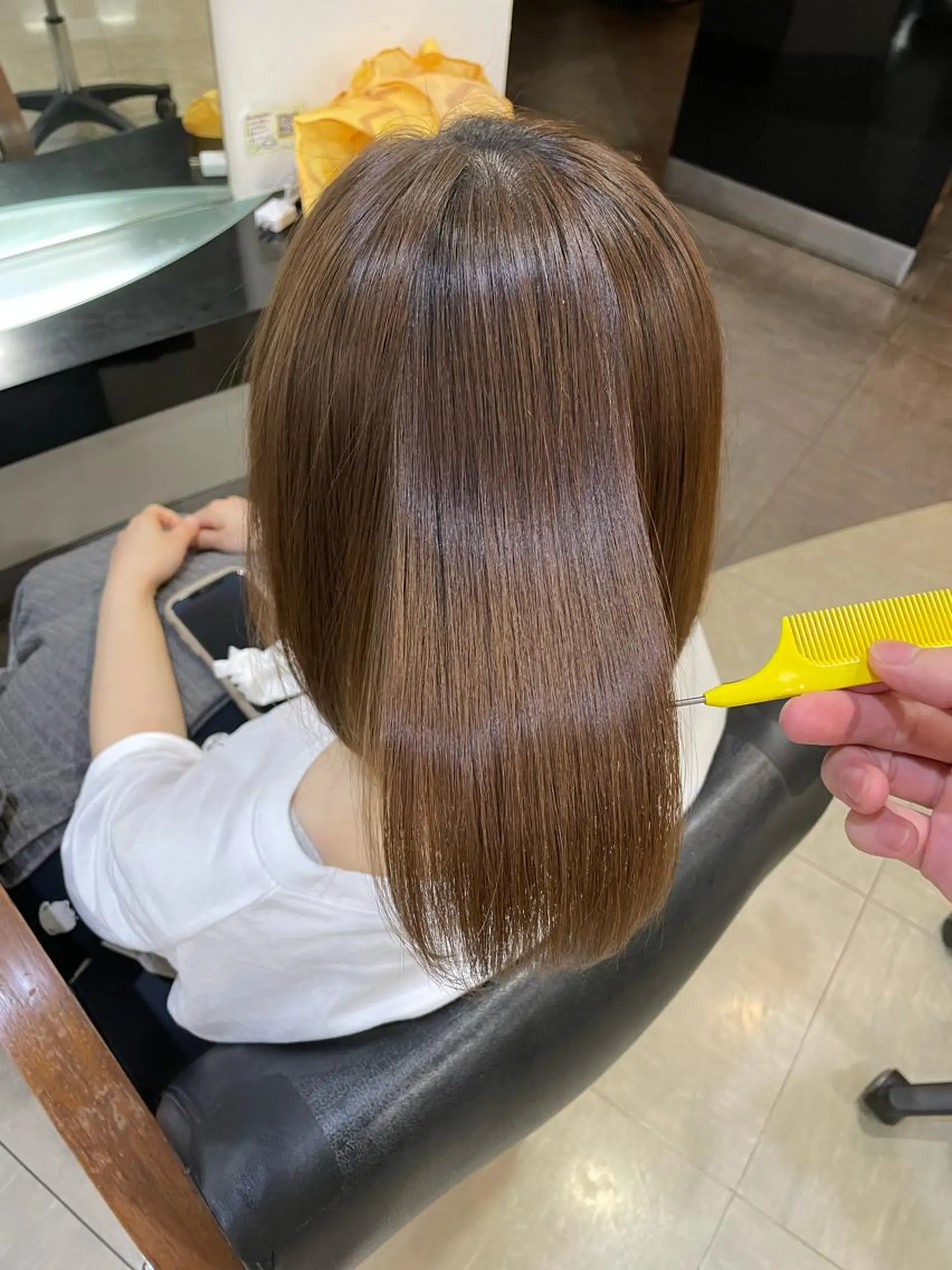 ミディアム カラー 髪質改善 トリートメント 薄毛ケア/痒みケア オガワシンペイのヘアスタイル