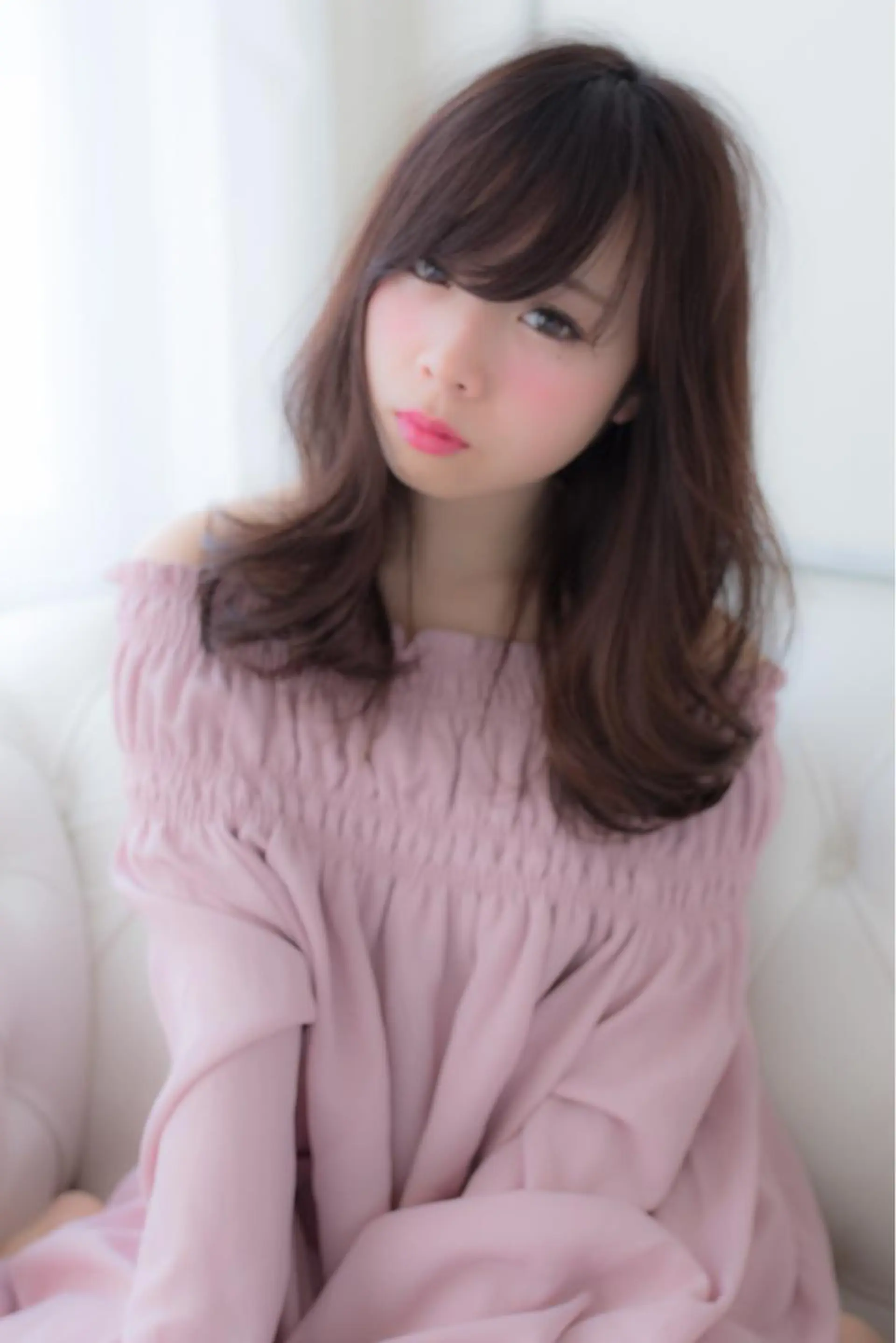 セミロング 小顔カット/レイヤー 【WiLL】加藤のヘアスタイル