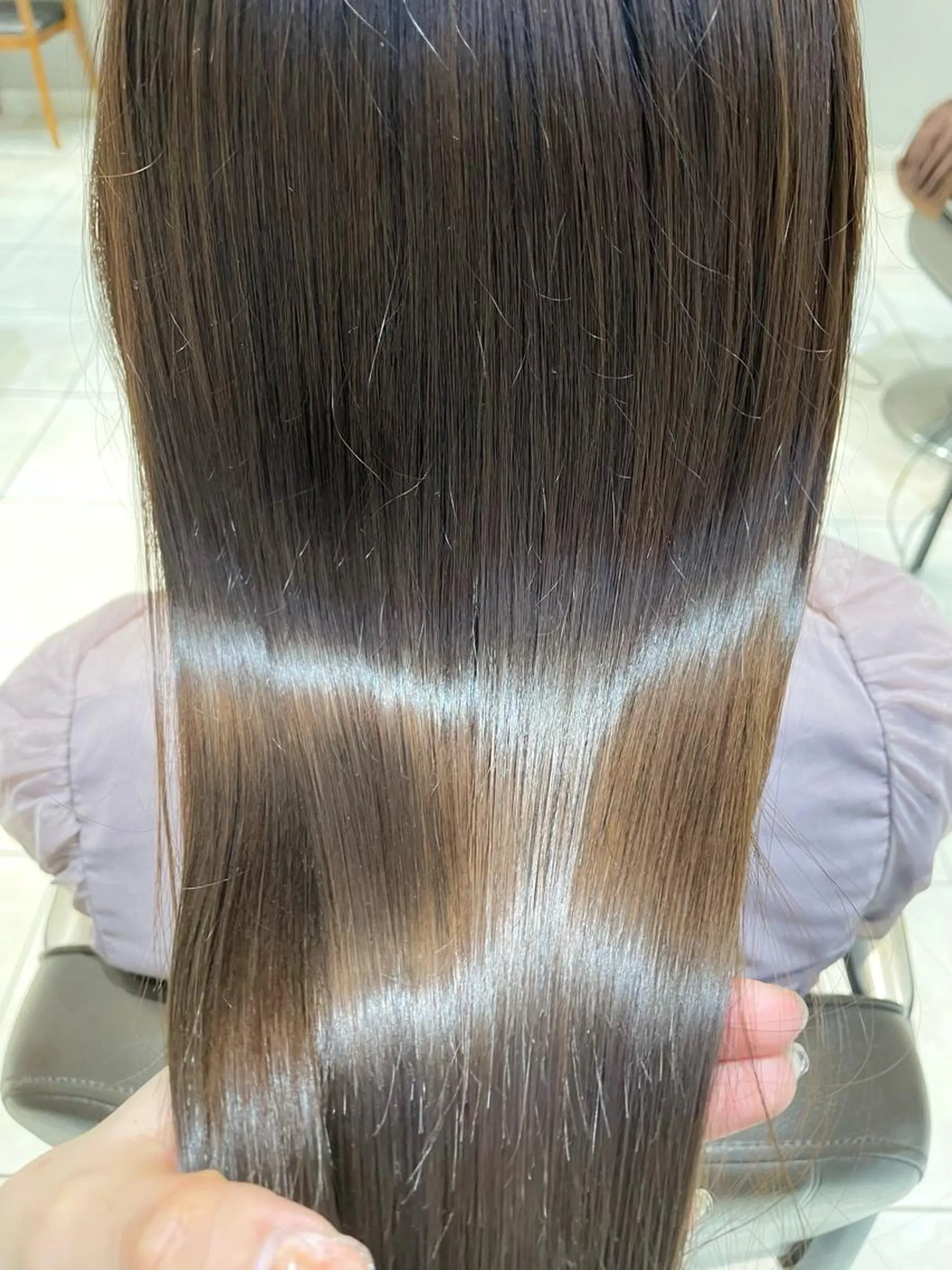 ロング カラー ベージュカラー トリートメント 酸熱トリートメント 縮毛矯正 トリートメント 🦖鶴岡香純🦖 産休中のヘアスタイル