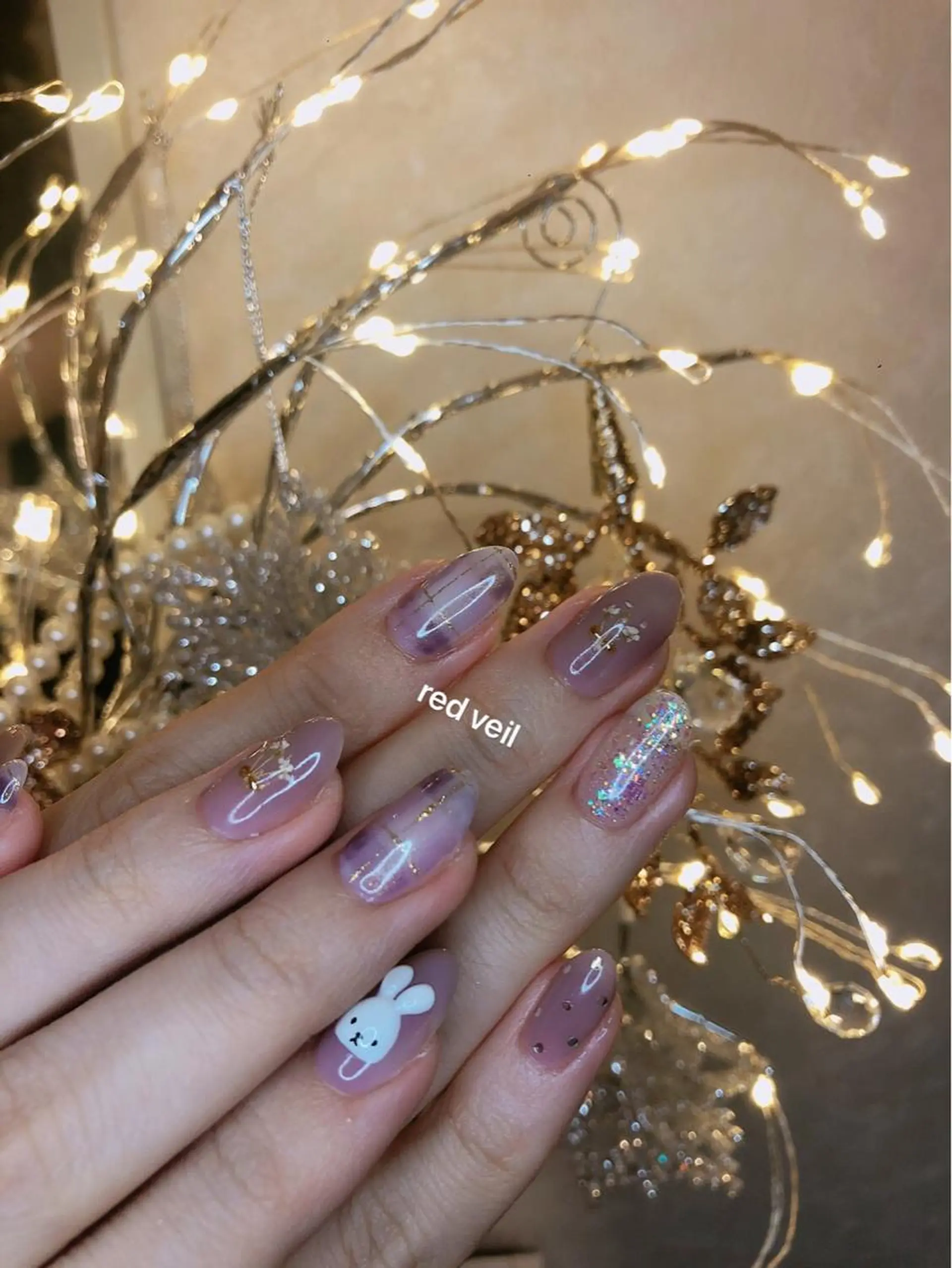 セミロング ネイル ハンドネイル 長さ出し専門 nynaのネイルデザイン