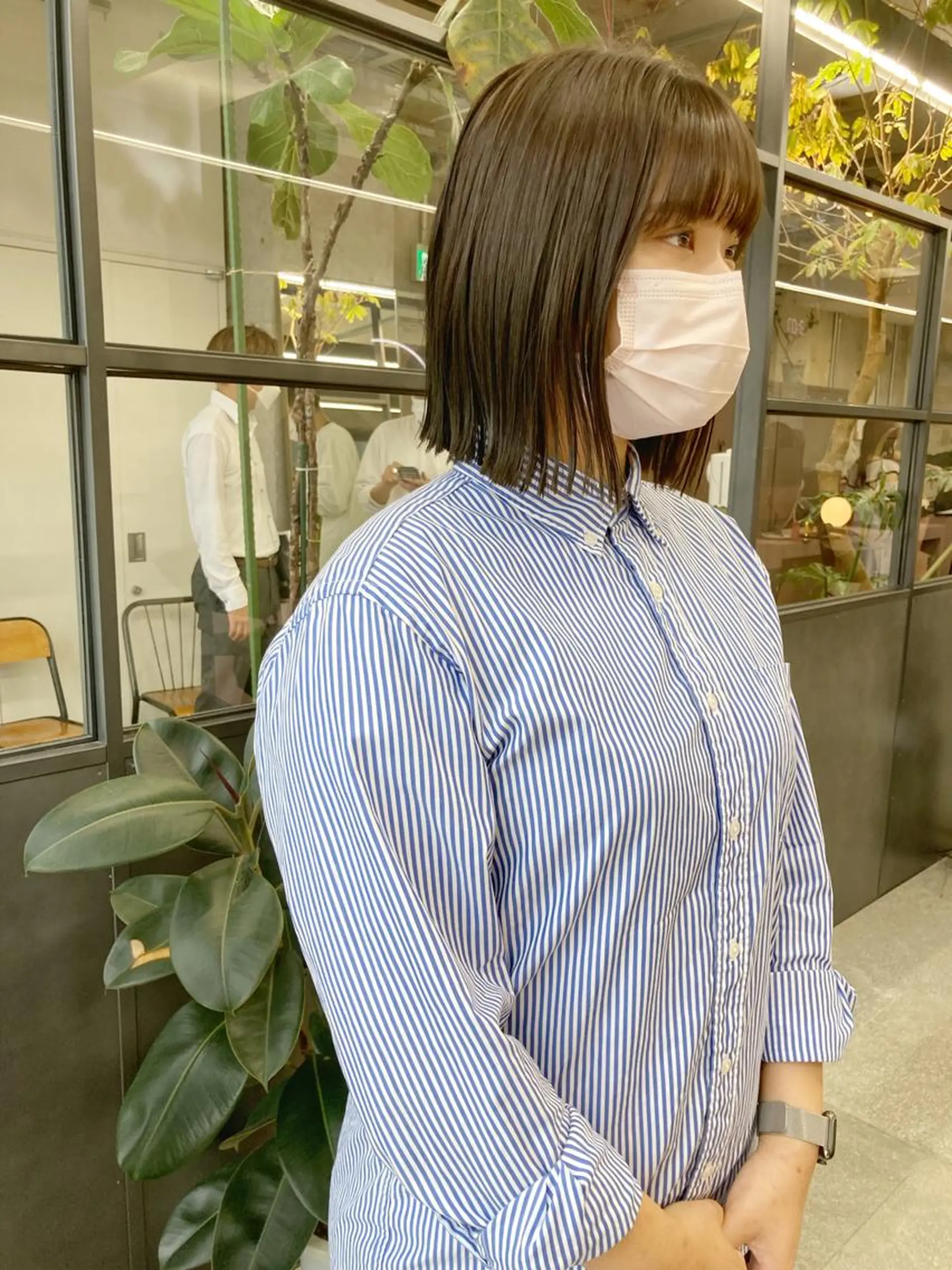 ミディアム ボブ カット トリートメント 小木曽智美 /ボブ/ショートのヘアスタイル