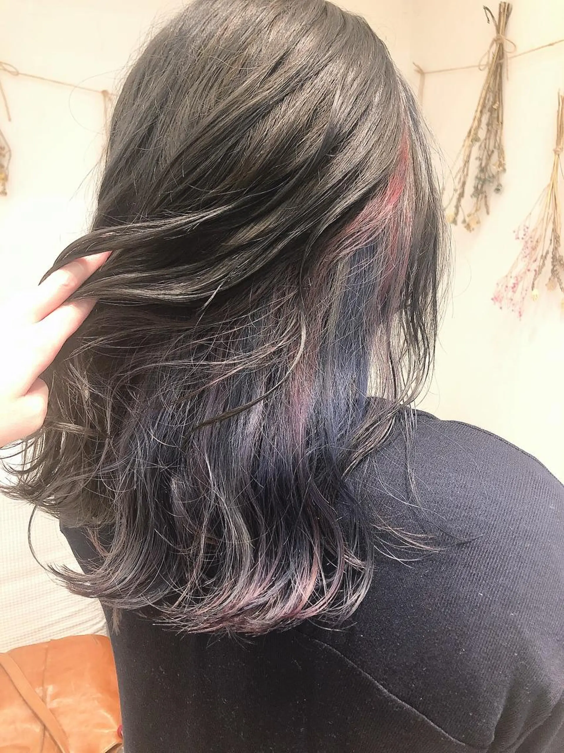 セミロング カラー ユニコーンカラー はだゆうき @hadadan08のヘアスタイル