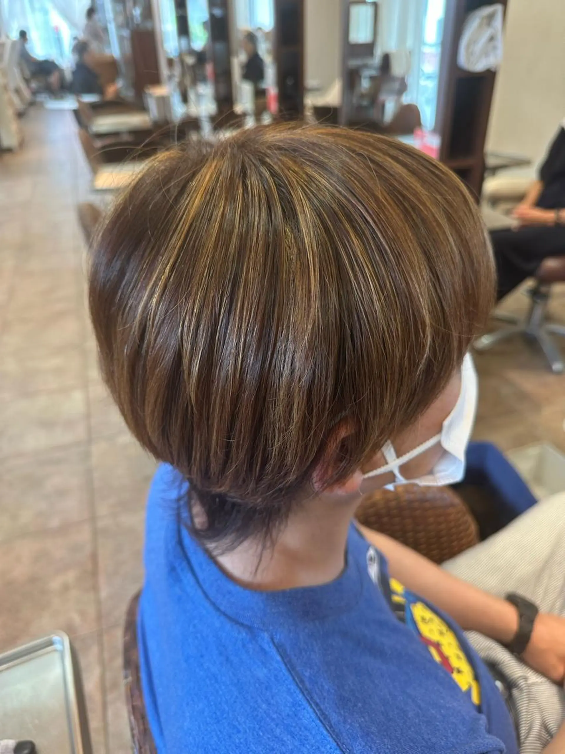 カラー ハイライトカラー 🍊暖色/ボブ chihiro🌼ོのヘアスタイル