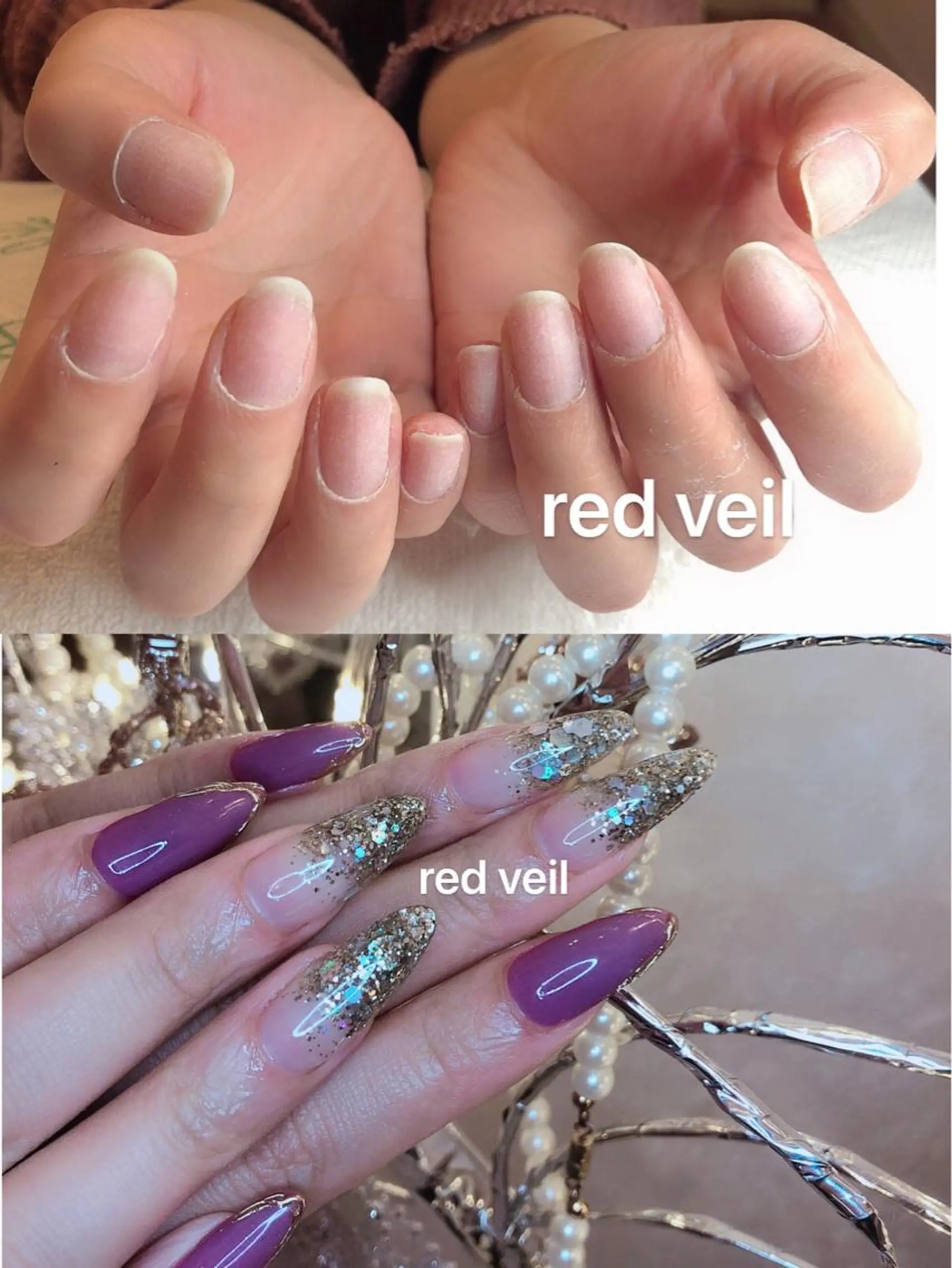 ロング ネイル ハンドネイル 長さ出し専門 nynaのネイルデザイン