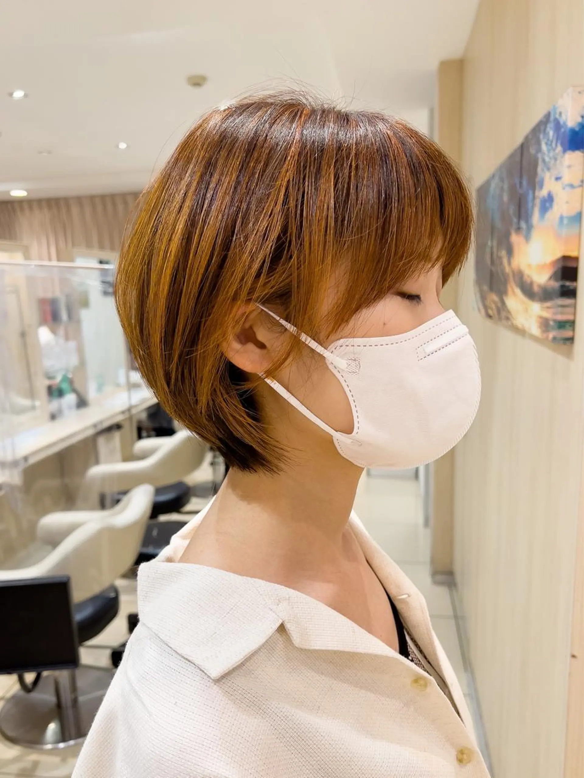 ショート ハイライト ショートヘア "オクムラ タクヤ"のヘアスタイル