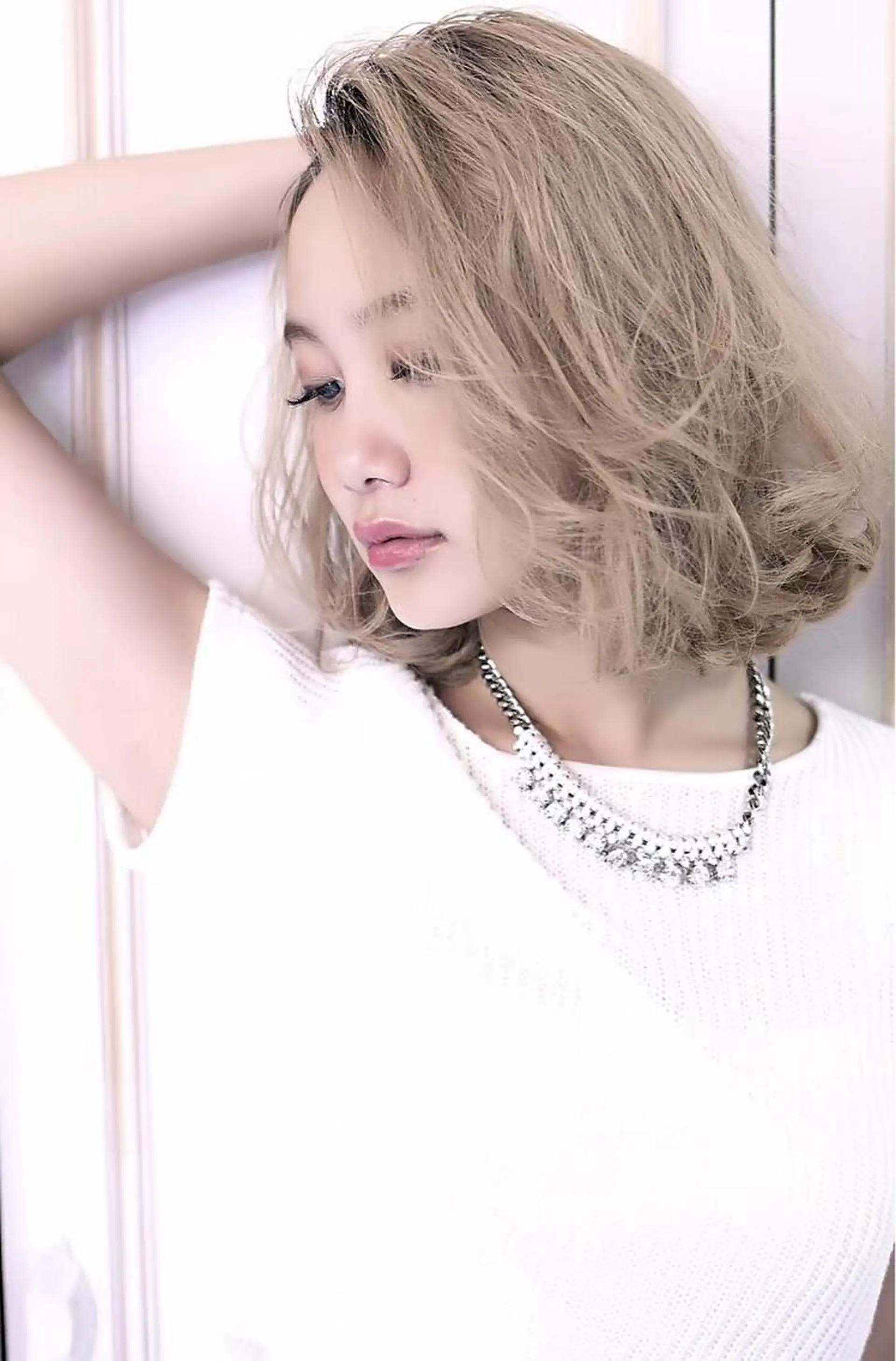 カラー ハイトーンカラー カット ヘアカラー トリートメント ヘアセット MUSASHI ブリーチカラー◎のヘアスタイル