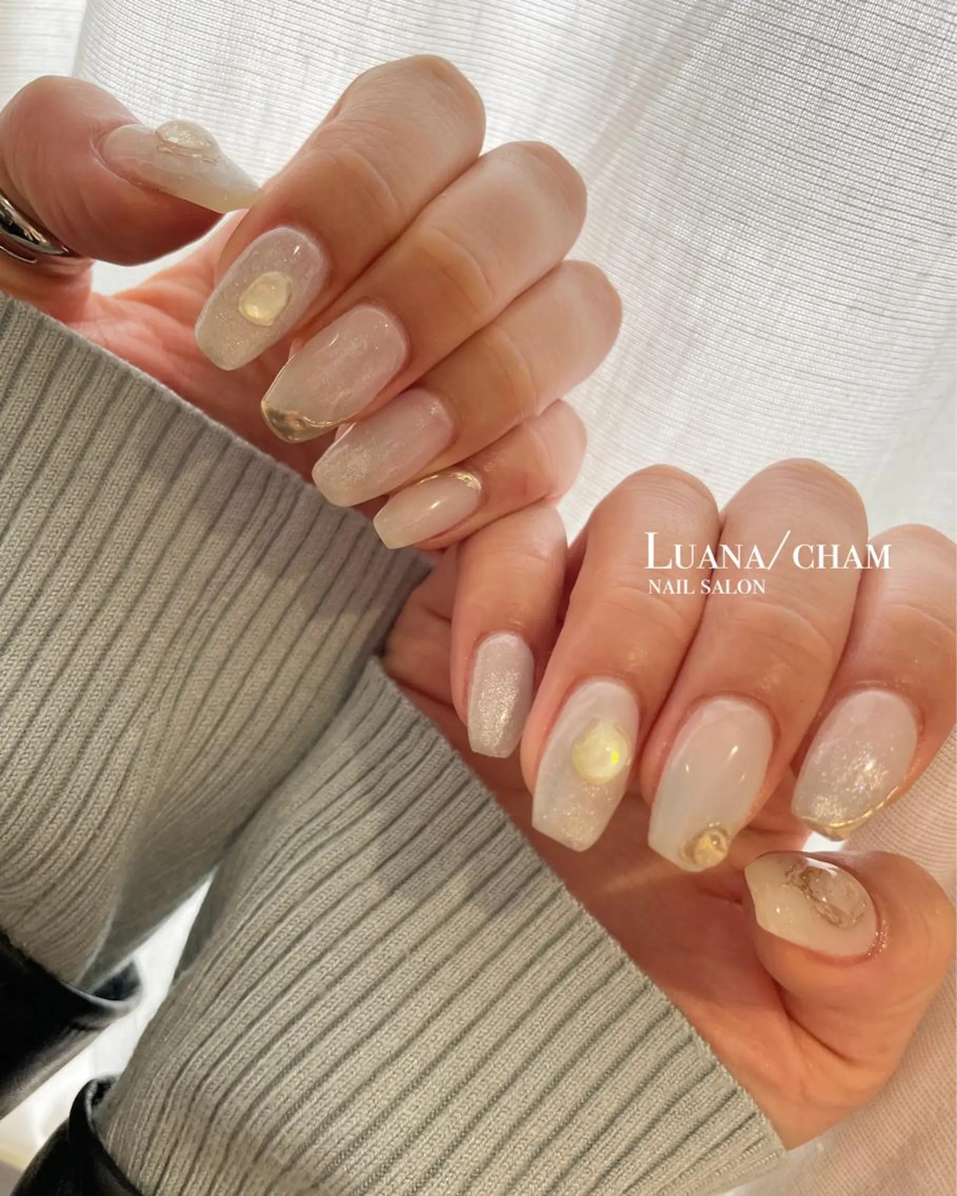 ロング ネイル ハンドネイル nail salon neigeのネイルデザイン