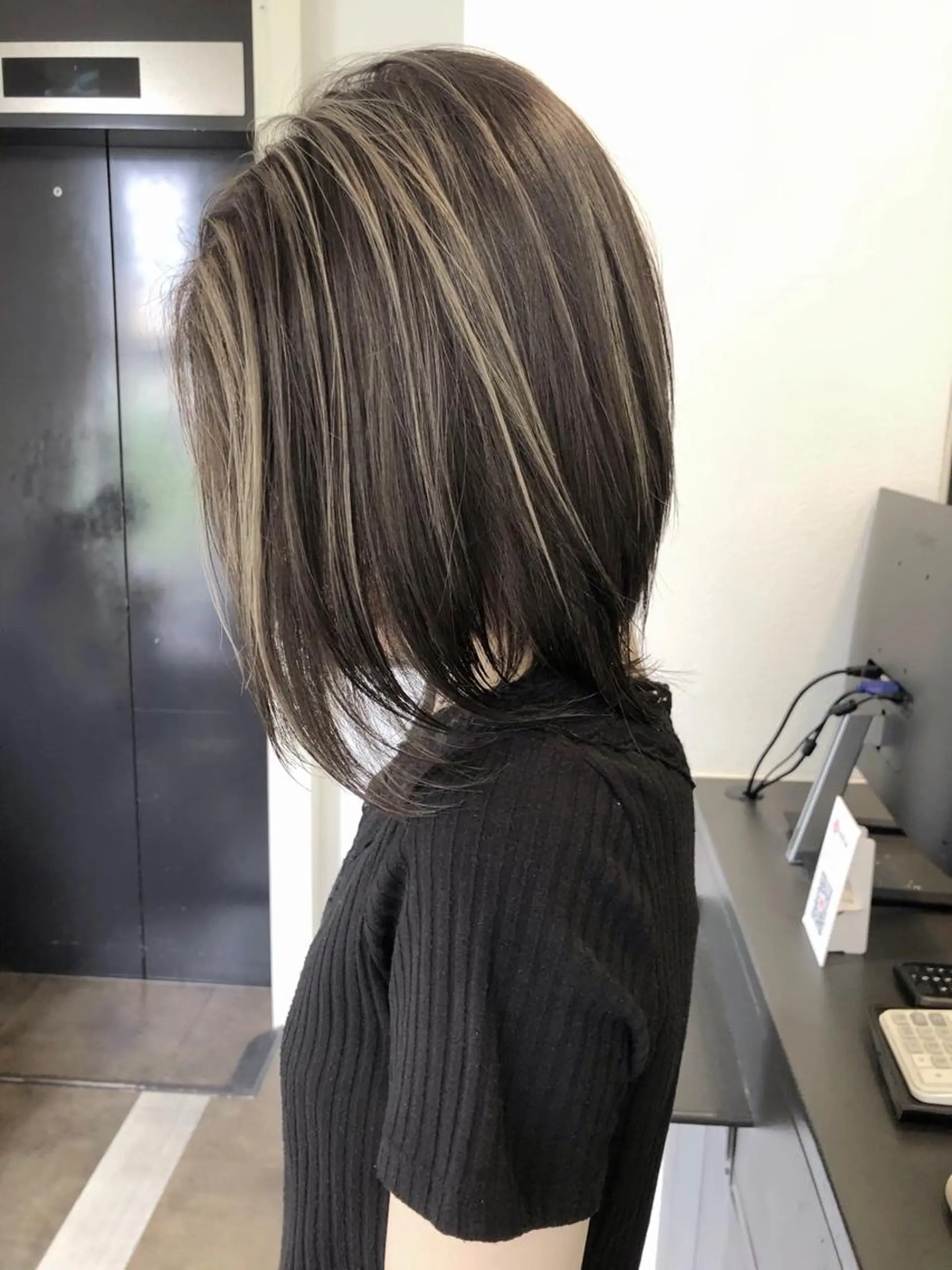 ショート カラー ハイライトカラー ハイライト ヘアカラー トリートメント GiseL天神カラー 髪質改善/ブリーチのヘアスタイル