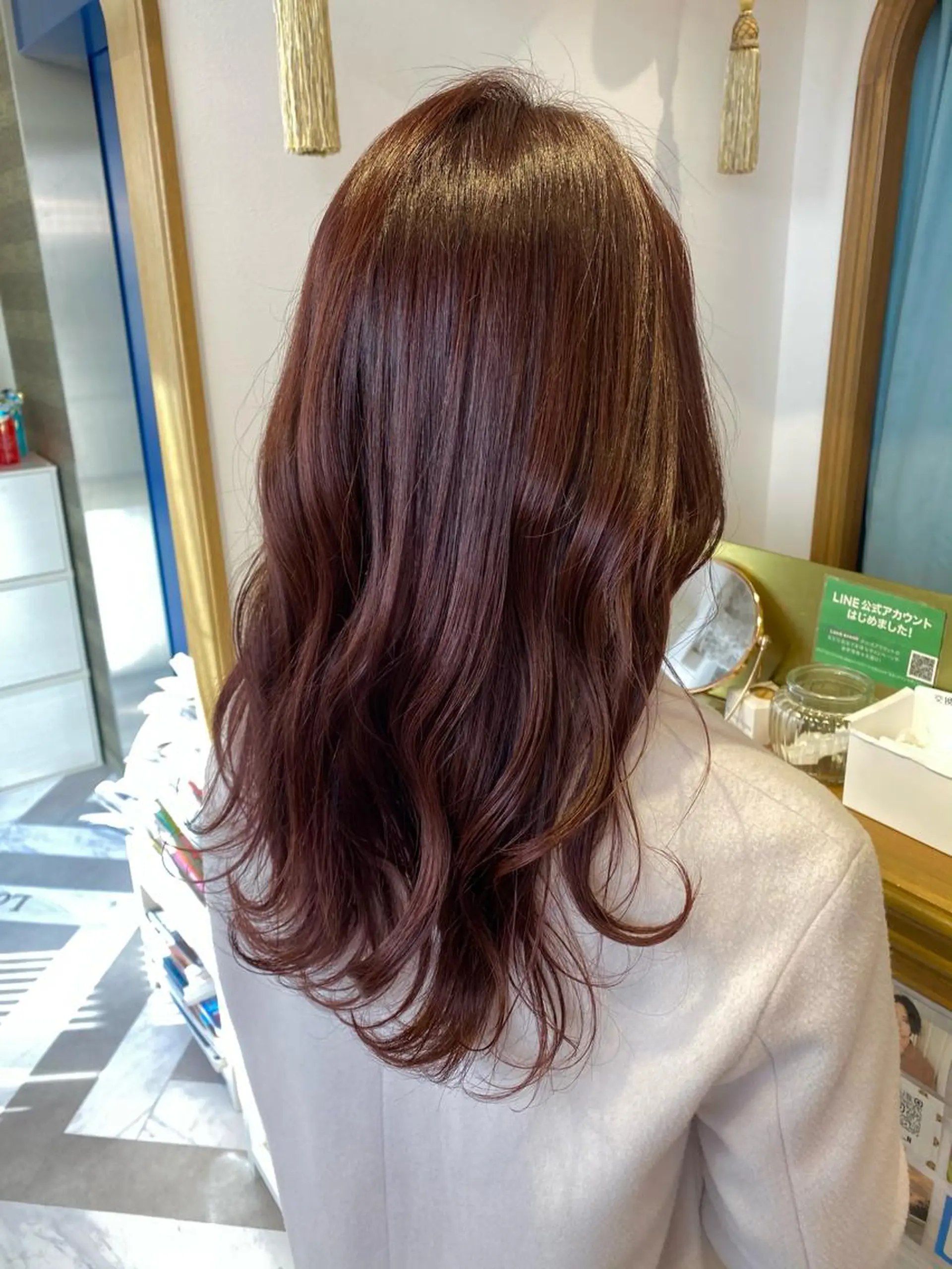 セミロング カット ヘアカラー トリートメント レイヤーカット /透明感カラー西田のヘアスタイル