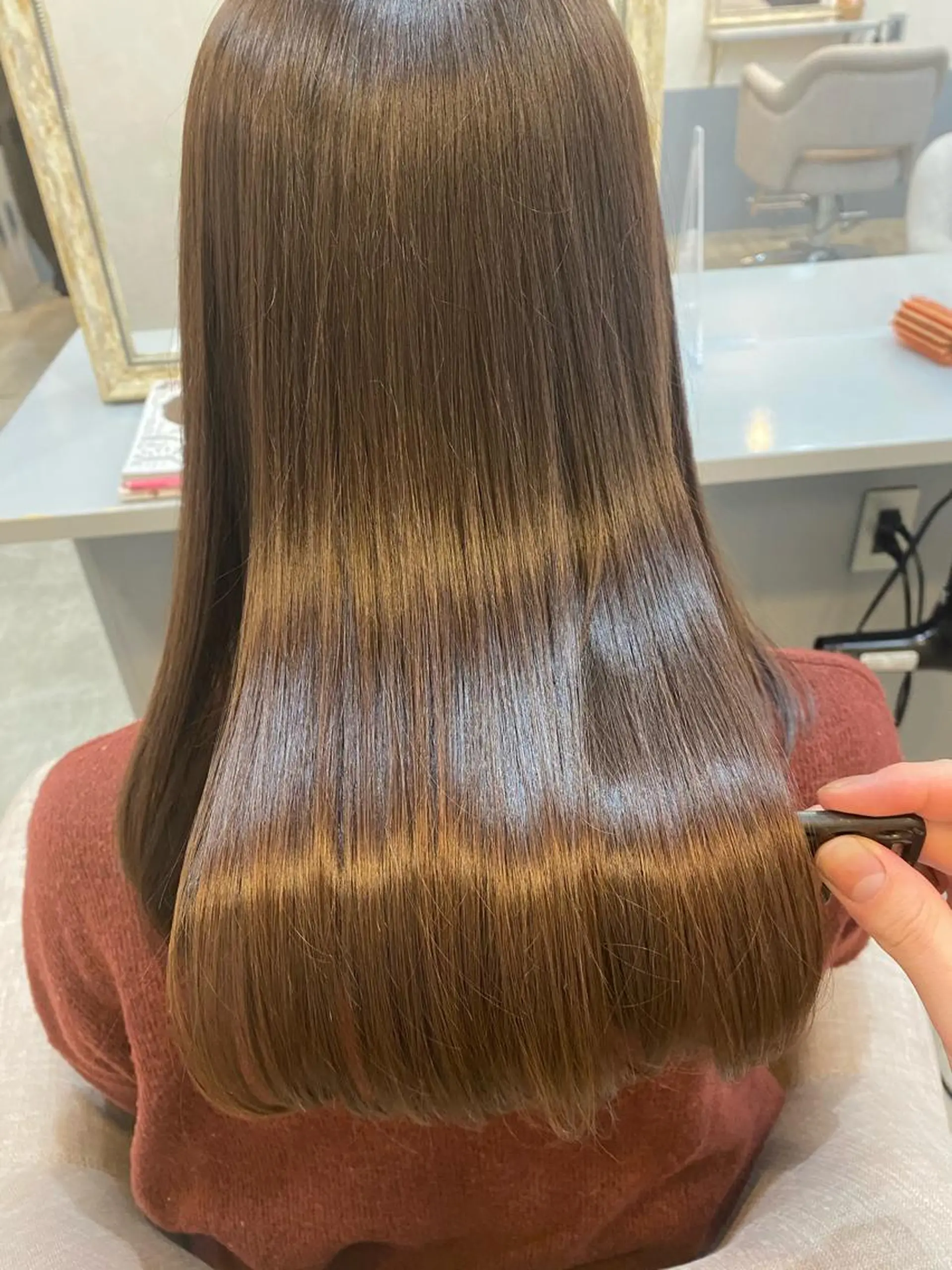 ロング カラー カット 縮毛矯正 縮毛矯正・髪質改善 人気No1🩶北島のヘアスタイル