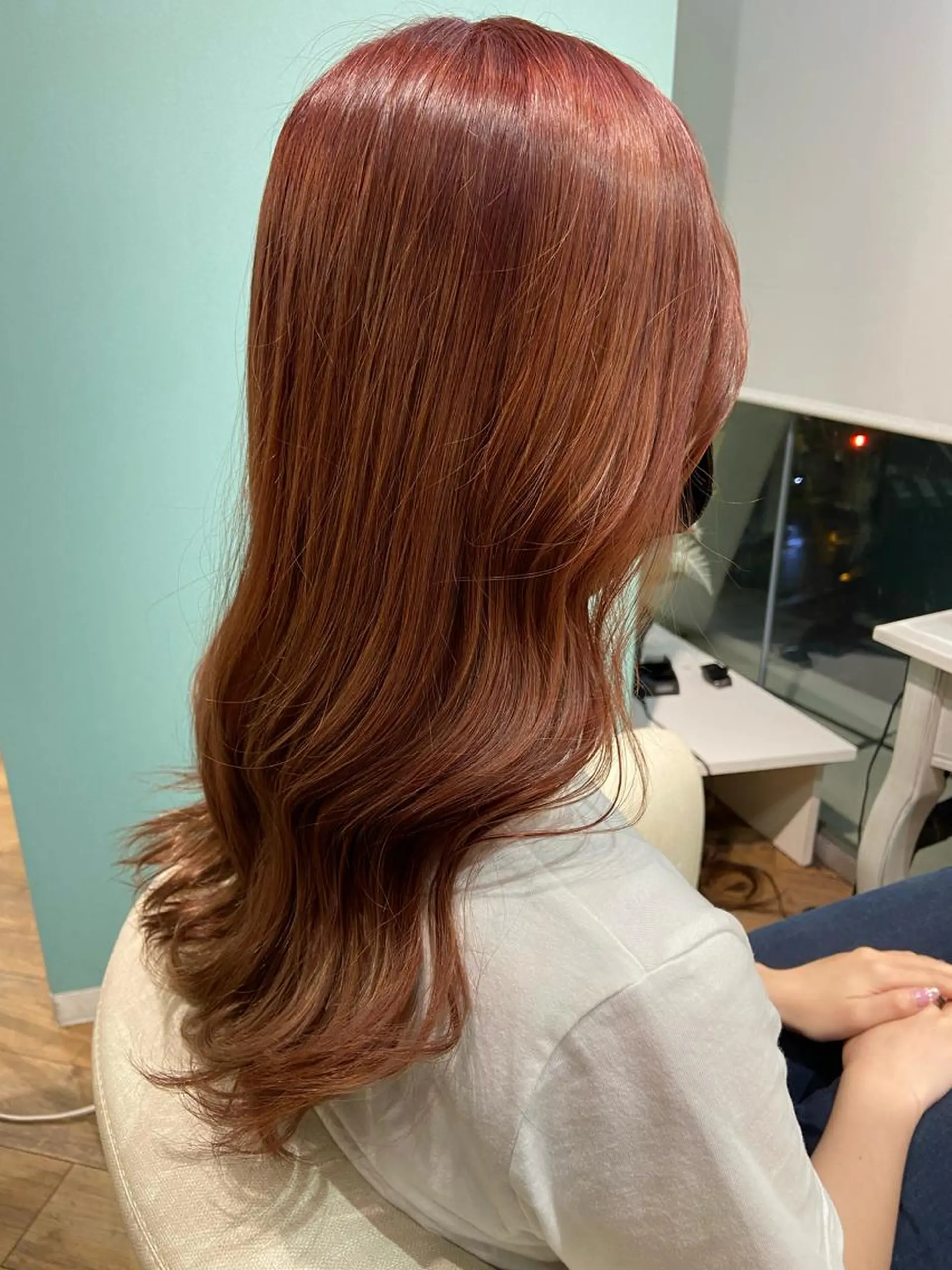 ロング カラー ヘアカラー トリートメント 🧸プルエクステ❤︎ ネイルKAO🧸のヘアスタイル