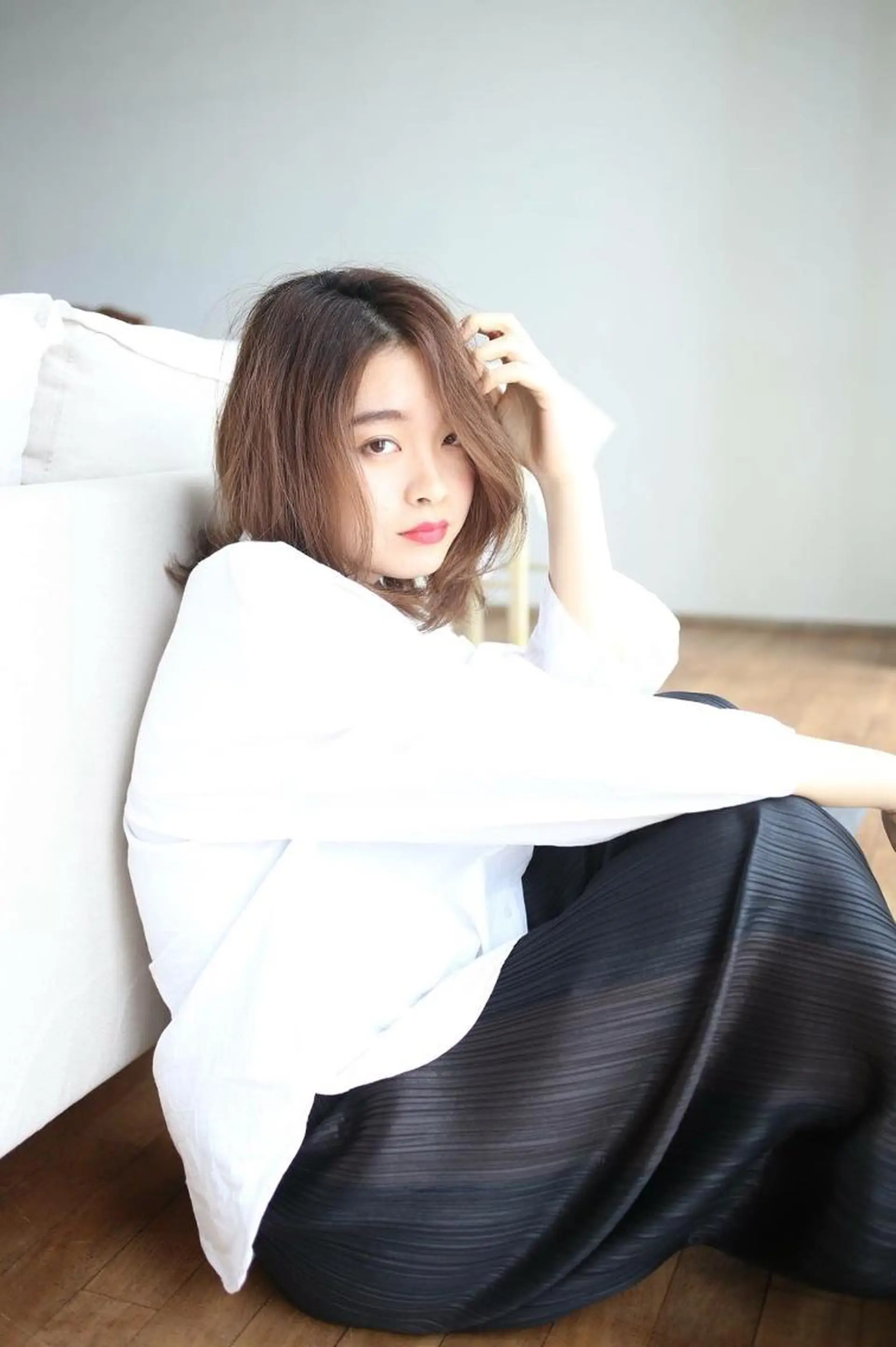 ショート メンズ 🩵盛れる韓国ヘア 🩵うるつやカラーのヘアスタイル