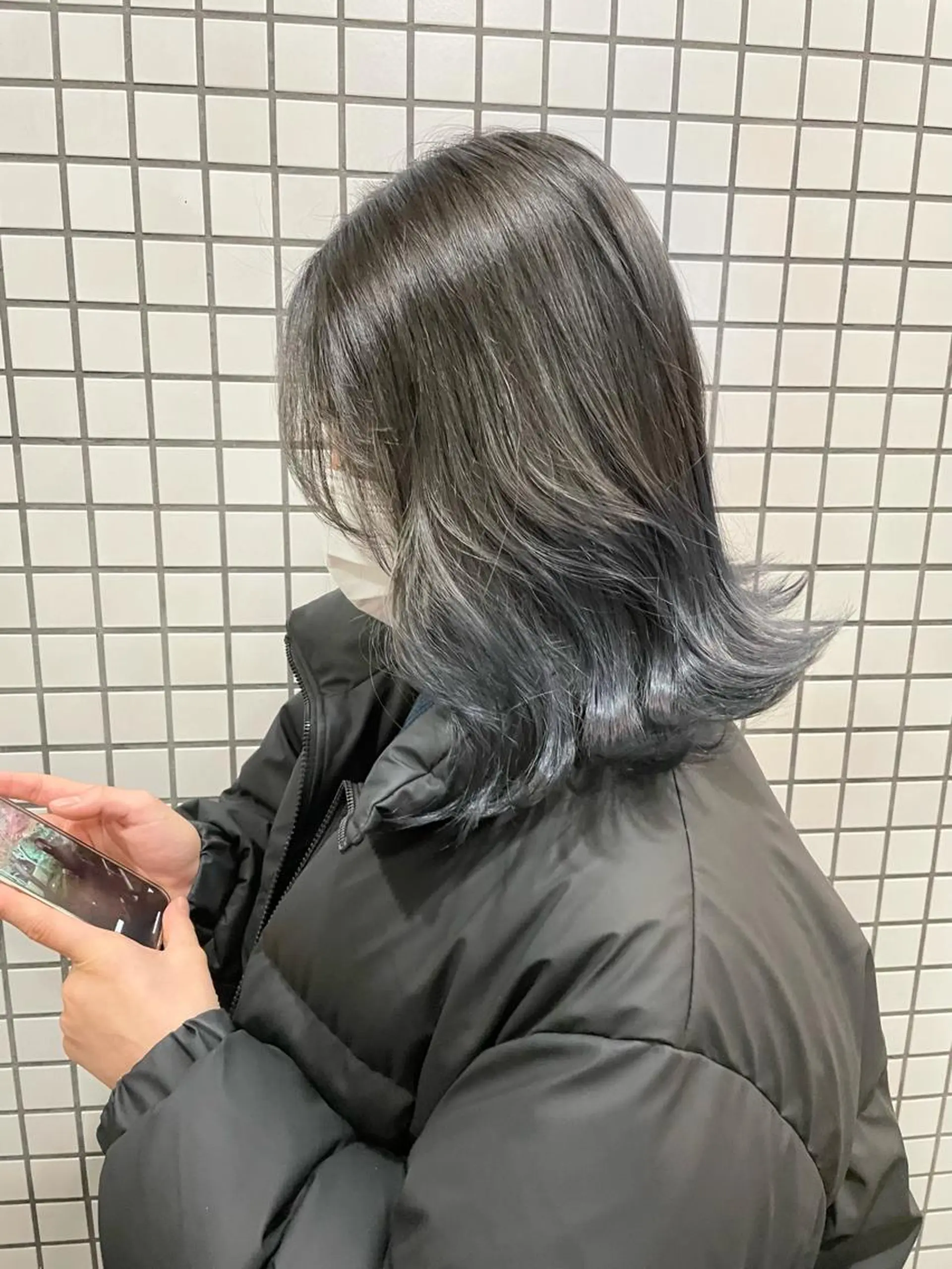 ミディアム カラー 杉村 未来のヘアスタイル