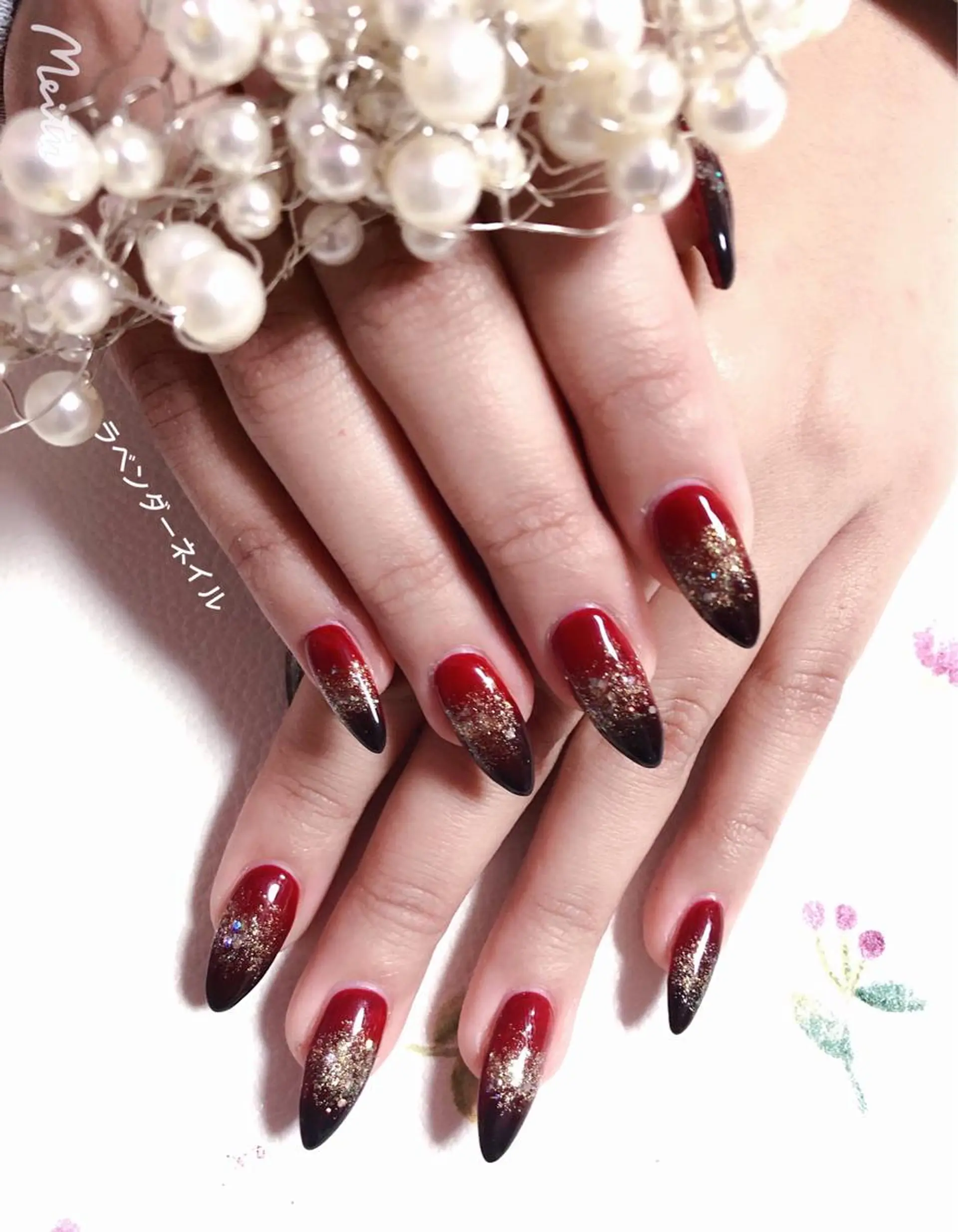 ネイル ラベンダー💖日暮里 ルル💖ネイルのネイルデザイン