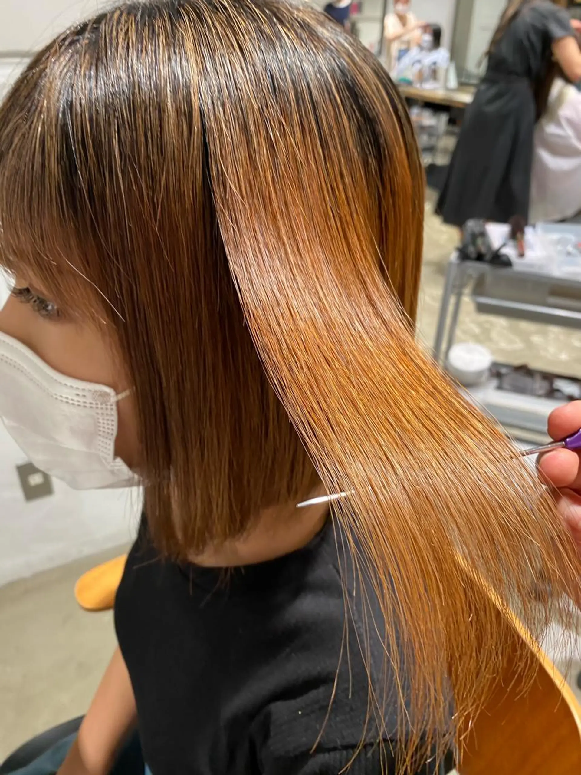 ショート カラー ヘアアレンジ 【柔らか透明感✨/ 似合せ前髪】大石葉月のヘアスタイル