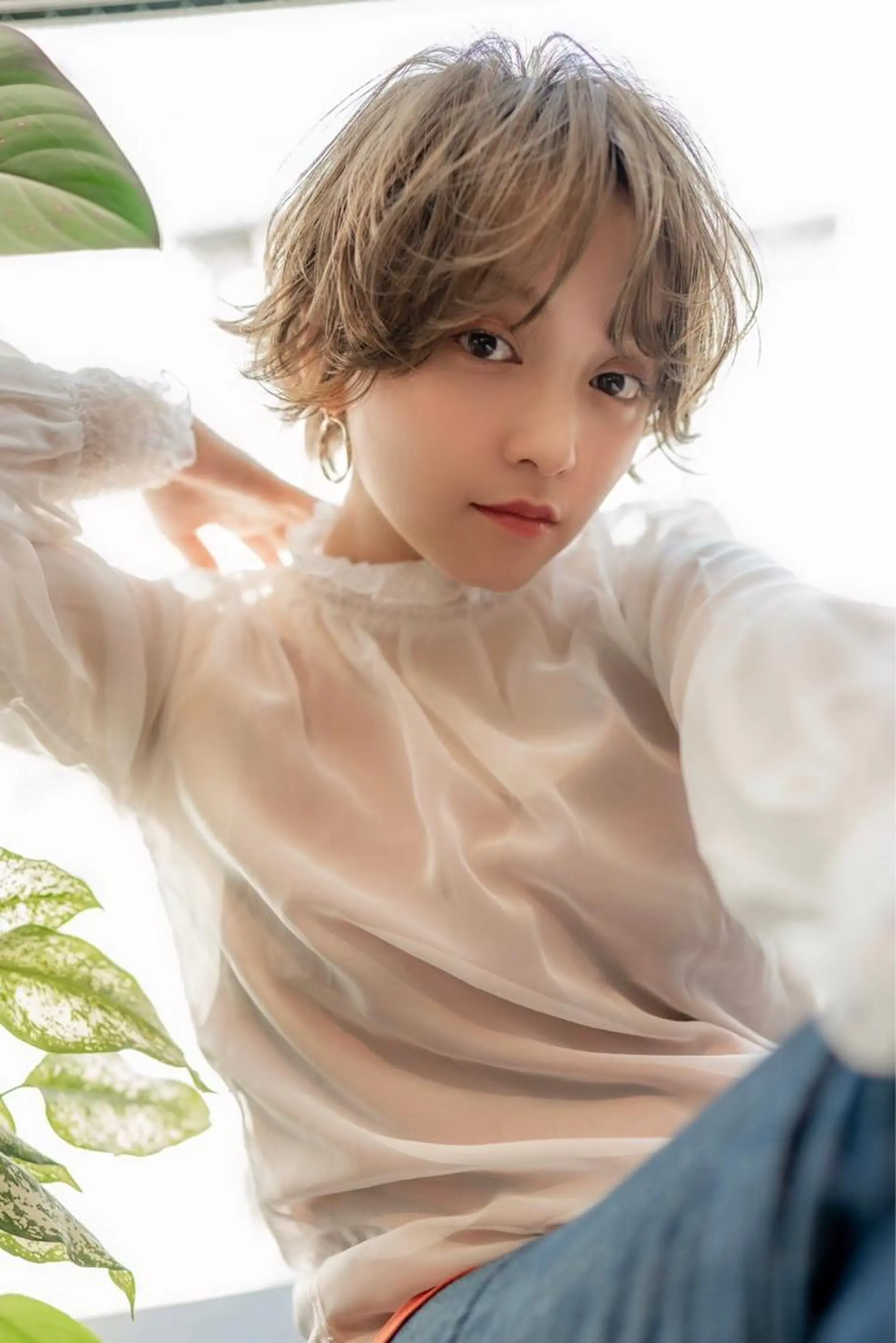 ショート カラー グレージュ ショートヘア クドウレイ fifth渋谷のヘアスタイル