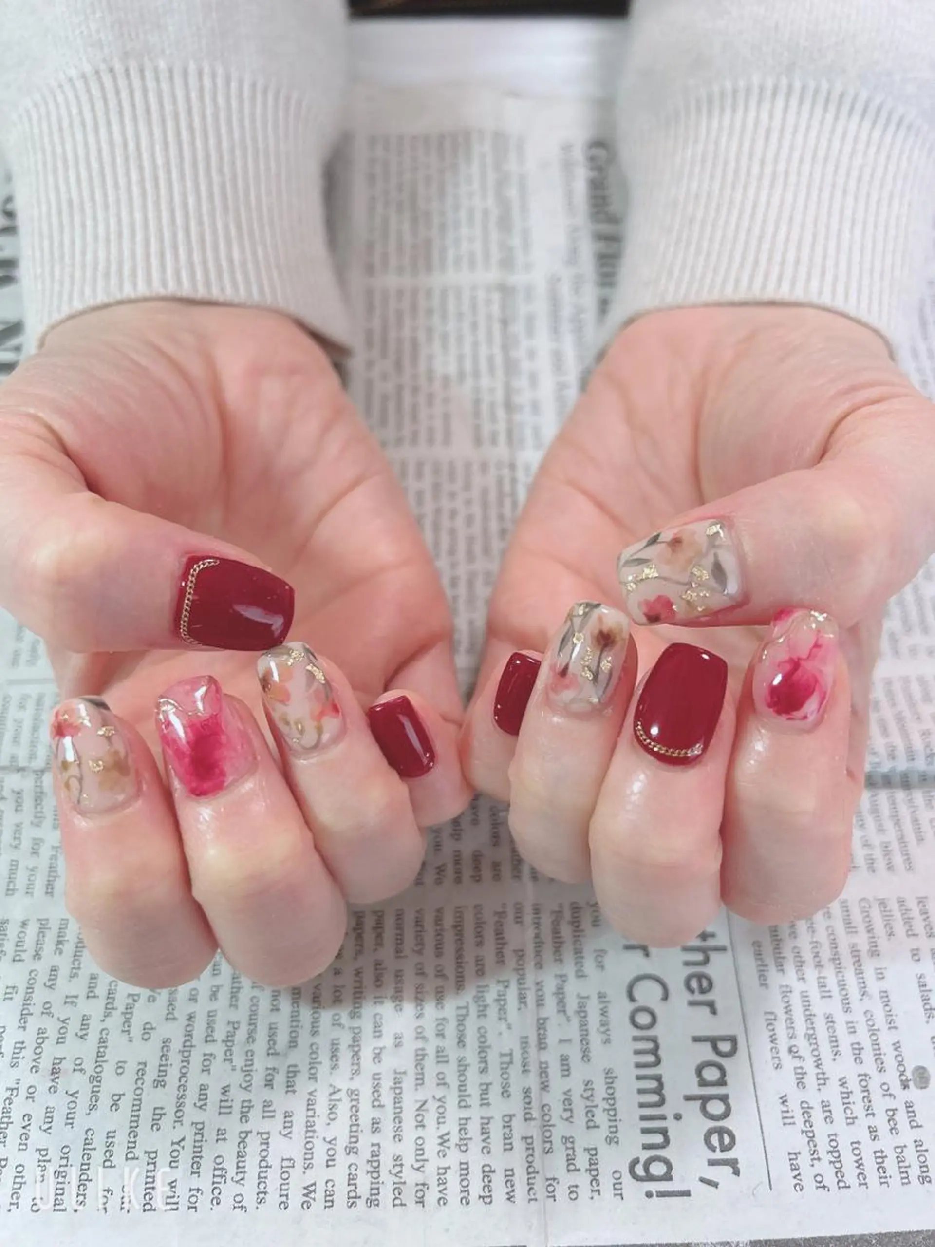 ネイル ハンドネイル ハンドケア 森山 舞のネイルデザイン