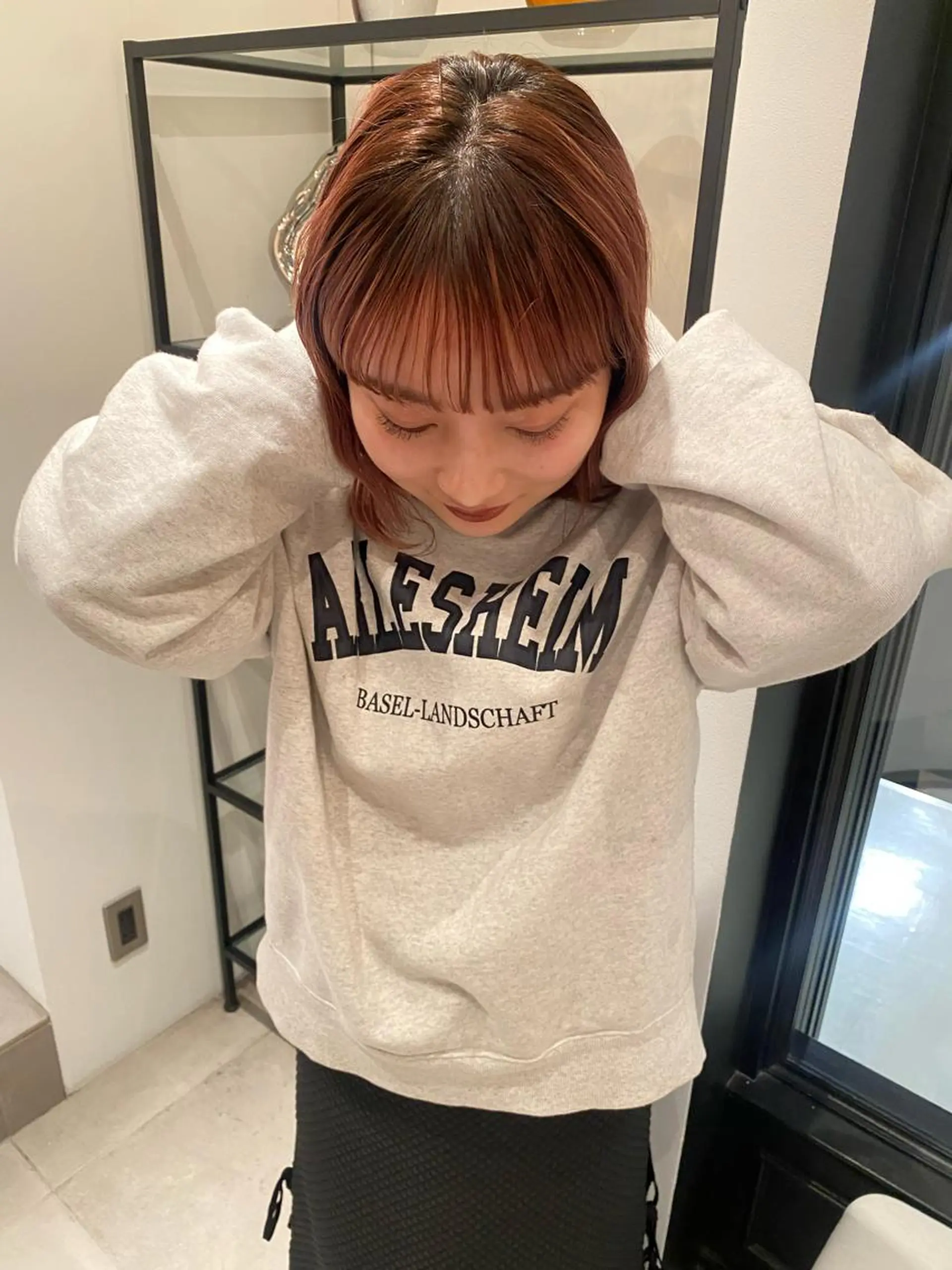 ミディアム カラー パーマ ヘアカラー riria/ボブ /ブラウンカラー🎀のヘアスタイル