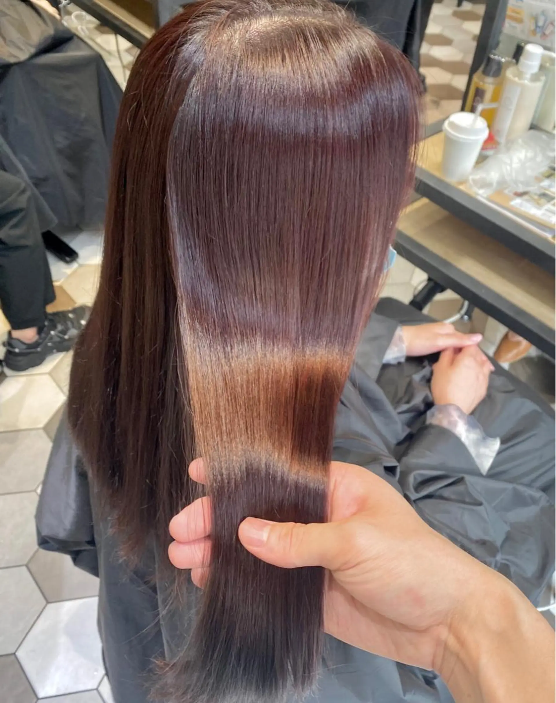 ロング 髪質改善縮毛矯正🫧 村上蒼生のヘアスタイル