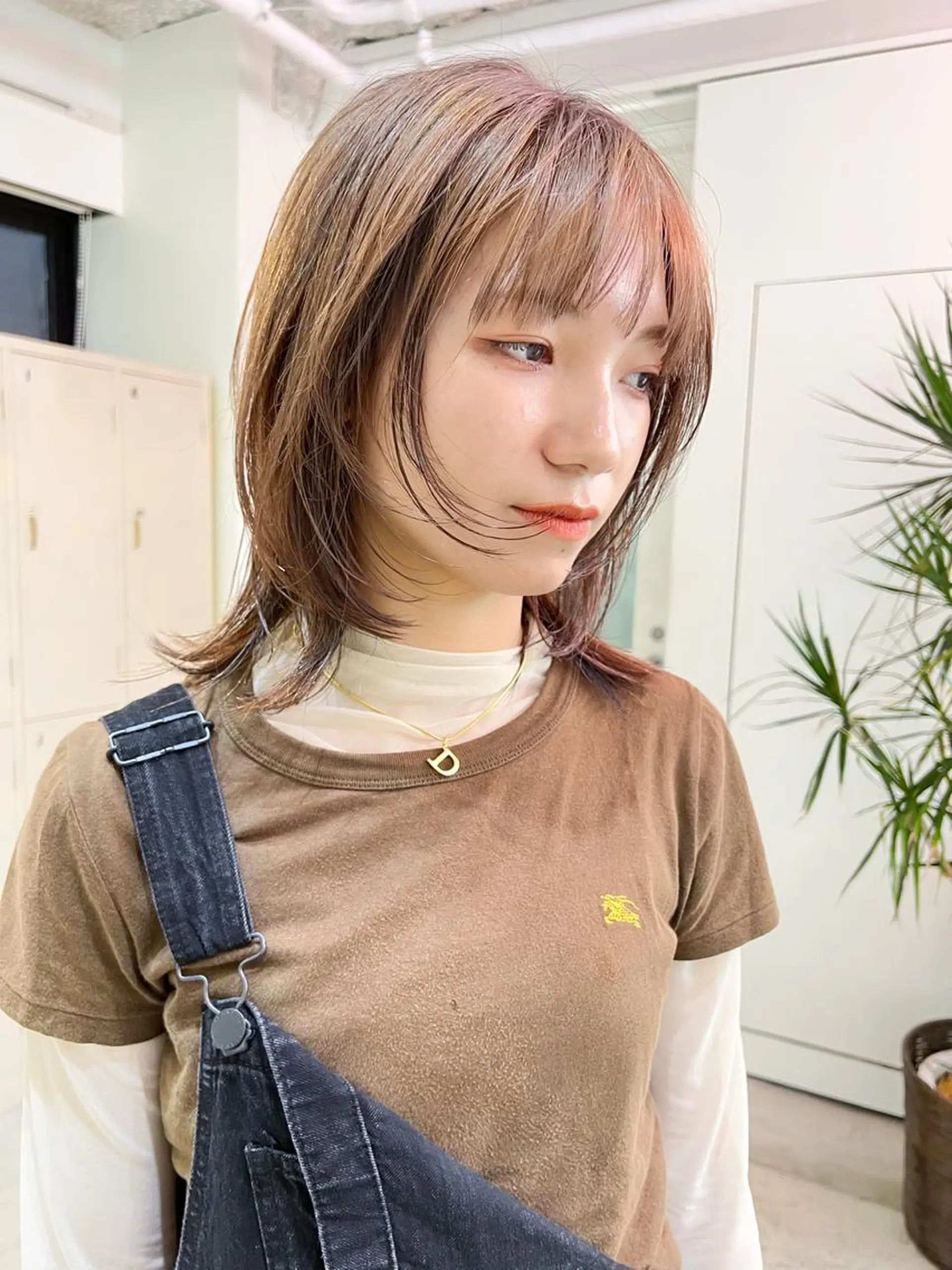 ミディアム カラー カット ヘアカラー トリートメント トレンドボブ /ミリヤのヘアスタイル