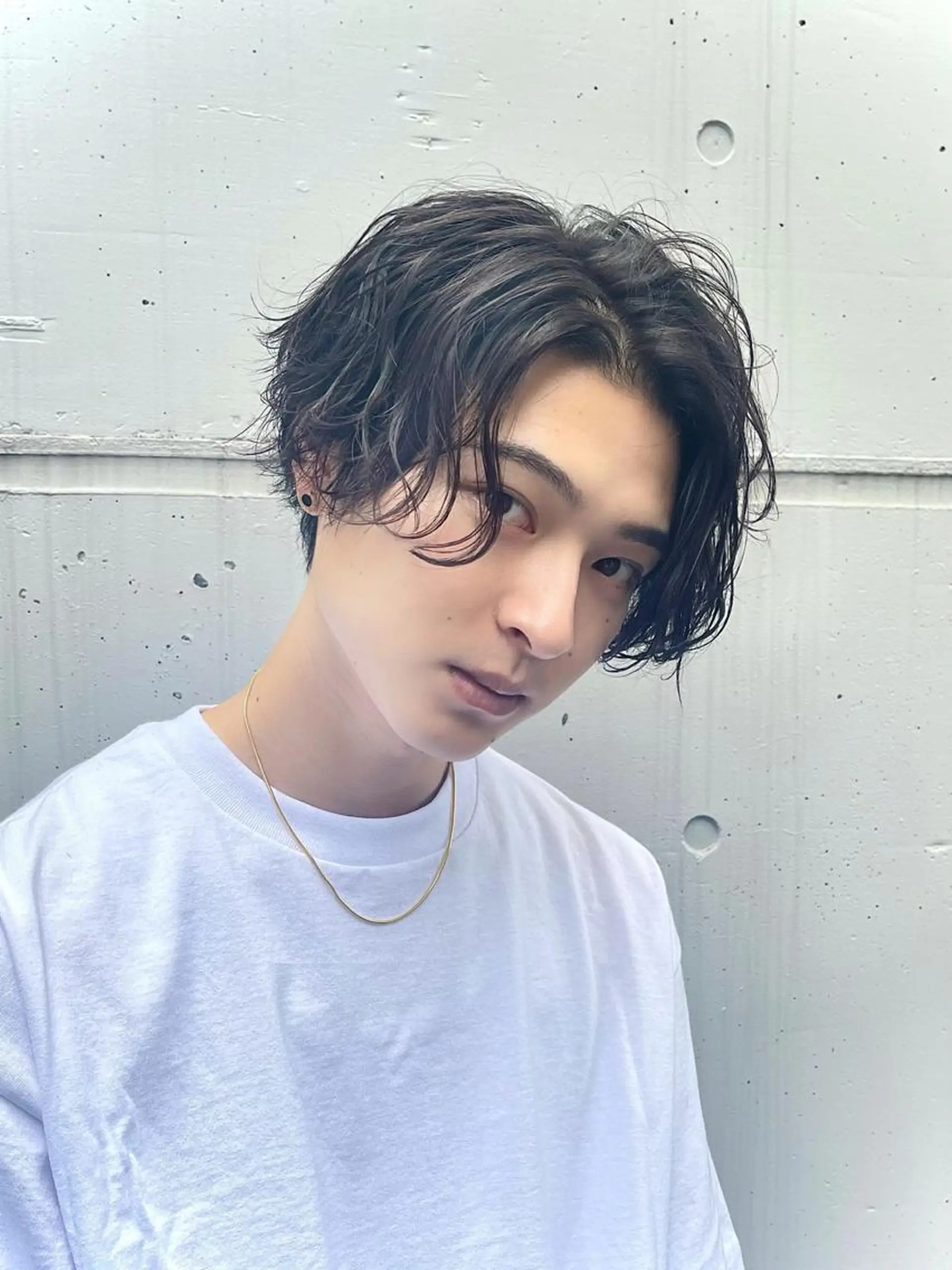 ショート メンズ メンズパーマ 波巻きパーマ fifth リュウセイのヘアスタイル