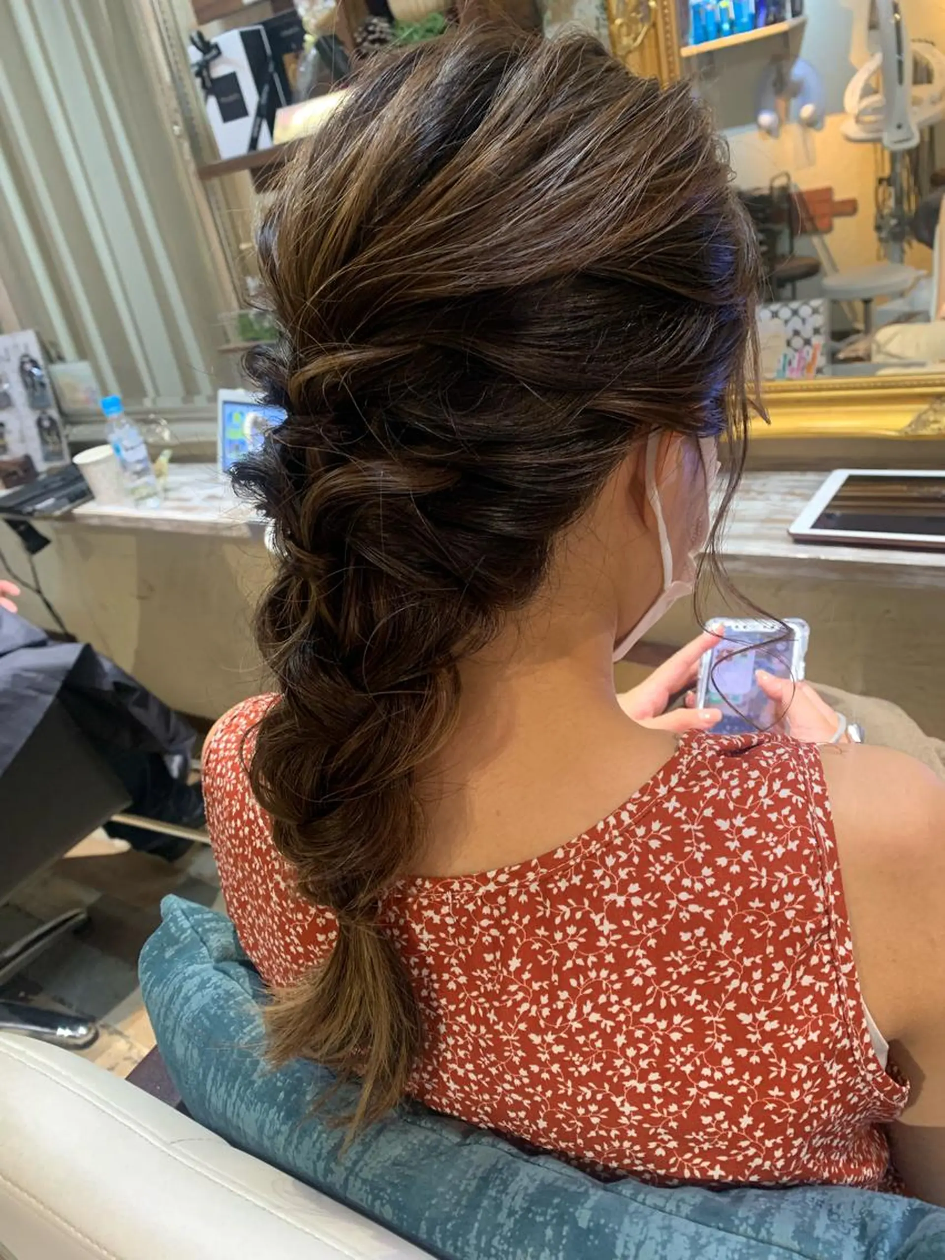 ロング ヘアアレンジ ヘアセット 林 友美のヘアスタイル