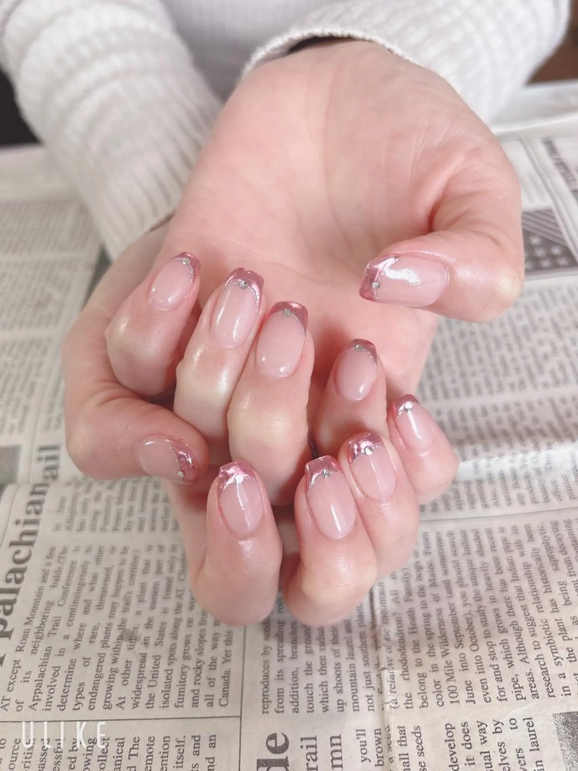 ネイル フレンチネイル ミラーネイル ハンドネイル ハンドケア 森山 舞のネイルデザイン