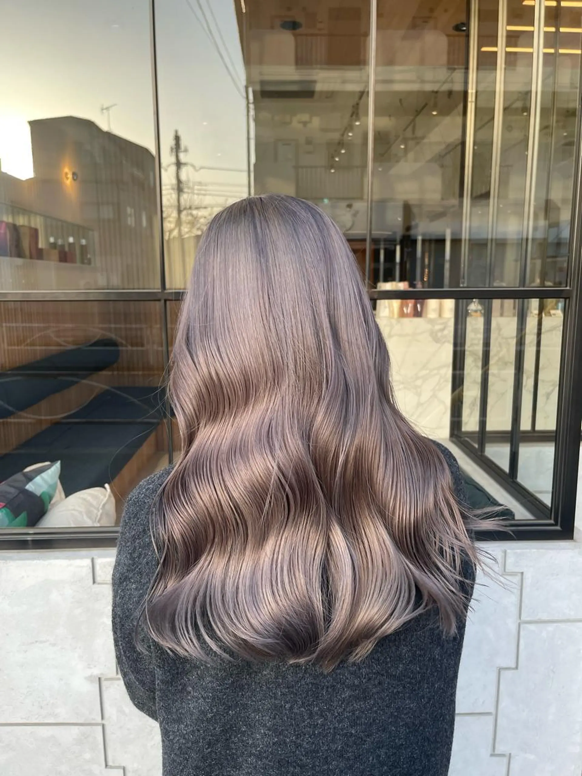 ロング LUCCI所属・udaハイトーン /ボブ/レイヤーのヘアスタイル