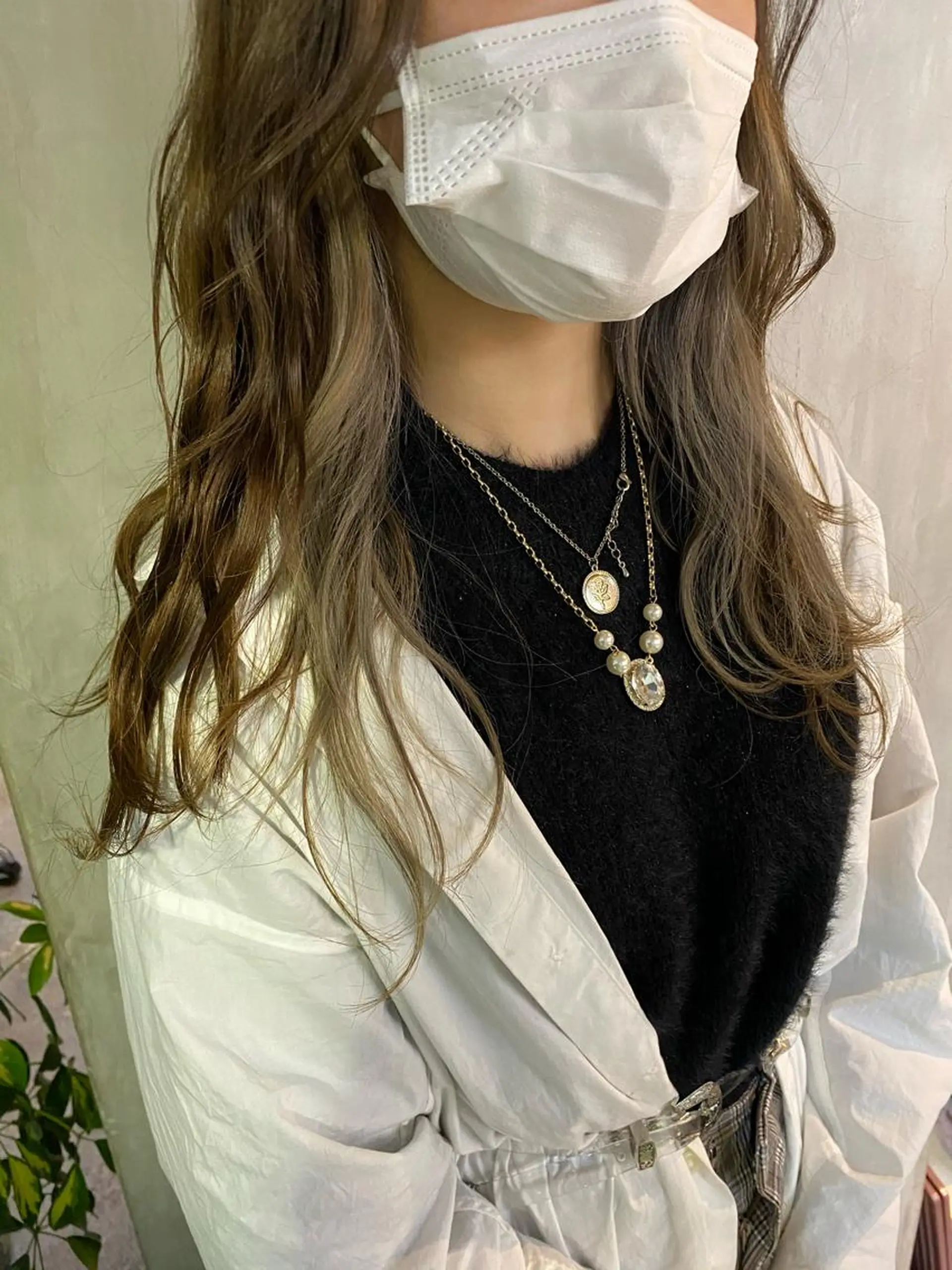 ロング カラー ヘアアレンジ ヘアカラー トリートメント 切りっぱなしボブ/ デザインカラー店長のヘアスタイル