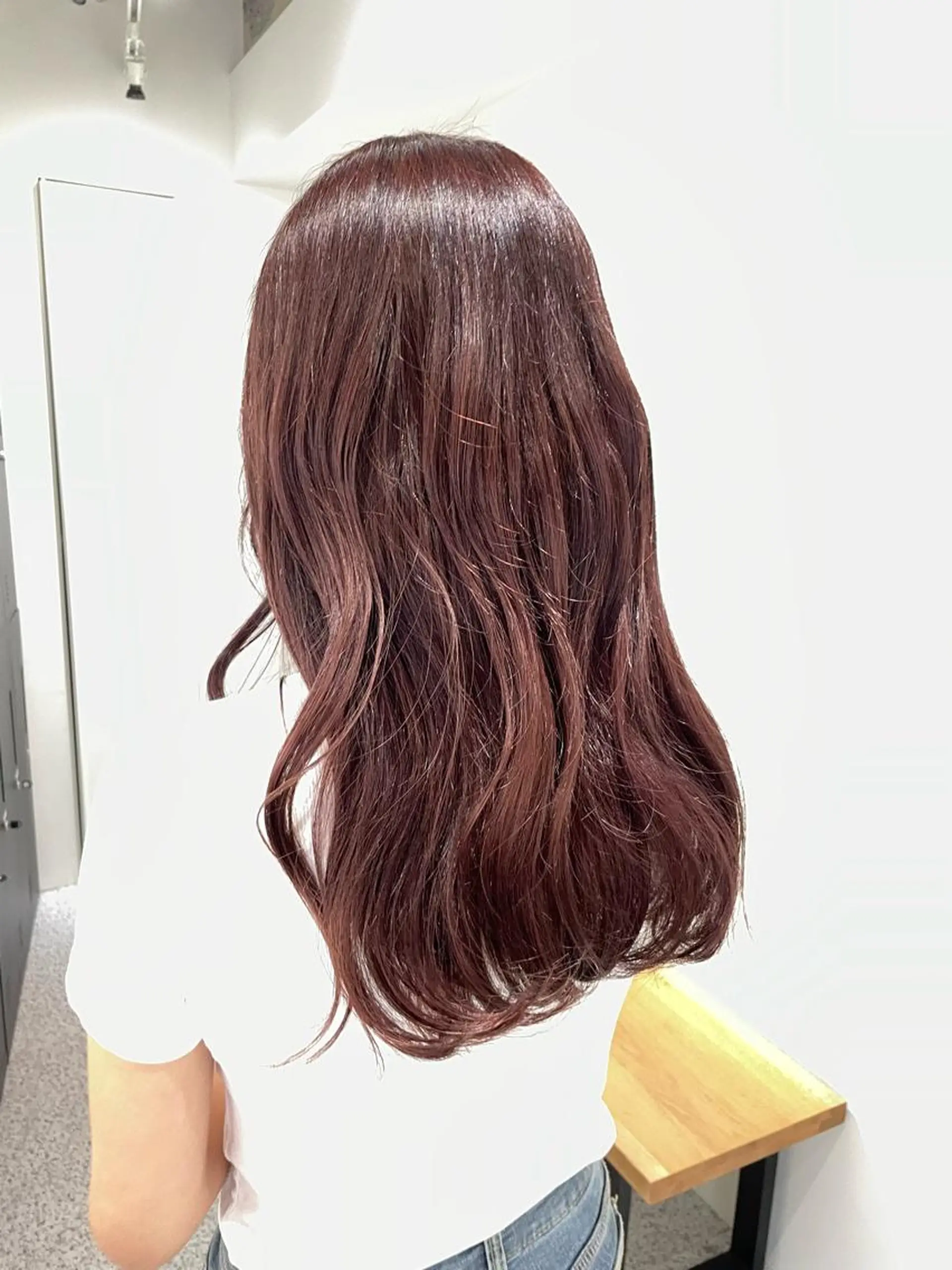 ロング カラー ブラウンカラー ピンクカラー ピンクブラウン GO TODAY SHARE SALON 原宿本店所属・ブリーチ/ハイトーン 艶カラー/ユリナのヘアスタイル