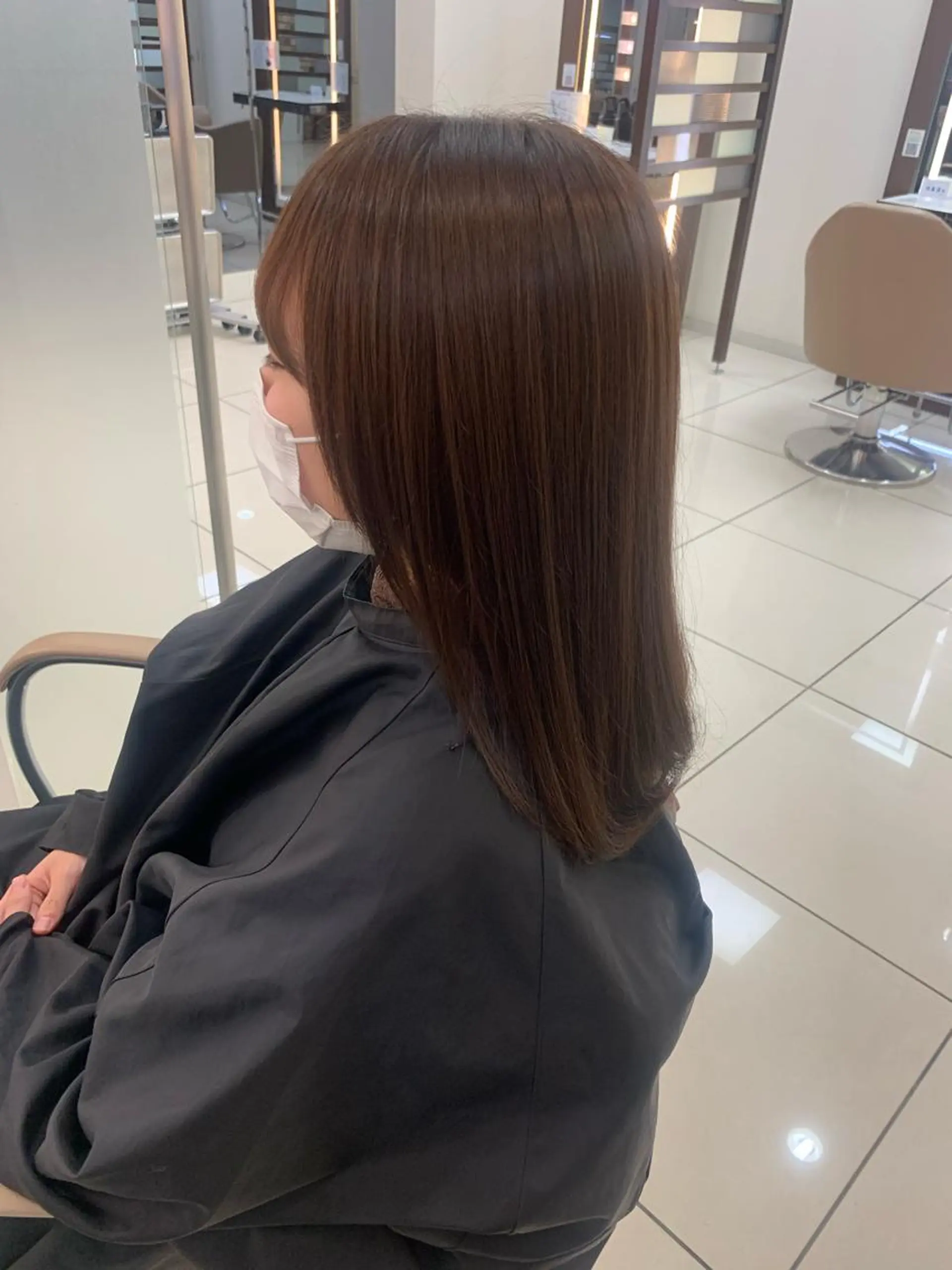 セミロング カラー 羽エクステ🩷 🤍まき🤍のヘアスタイル