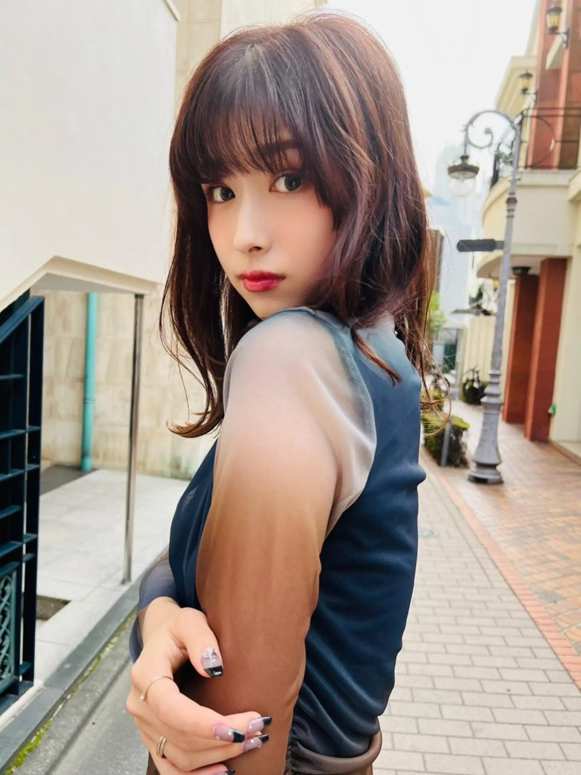 セミロング カラー 韓国風ヘア MUSASHI ブリーチカラー◎のヘアスタイル