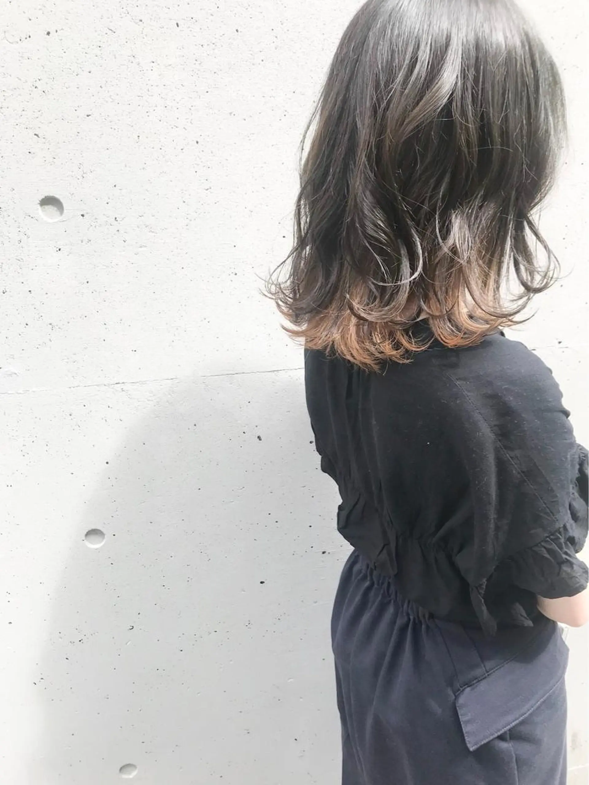 セミロング カラー パーマ ヘアアレンジ キッズ マツエク・マツパ Luela堅田所属・田中 裕士のヘアスタイル